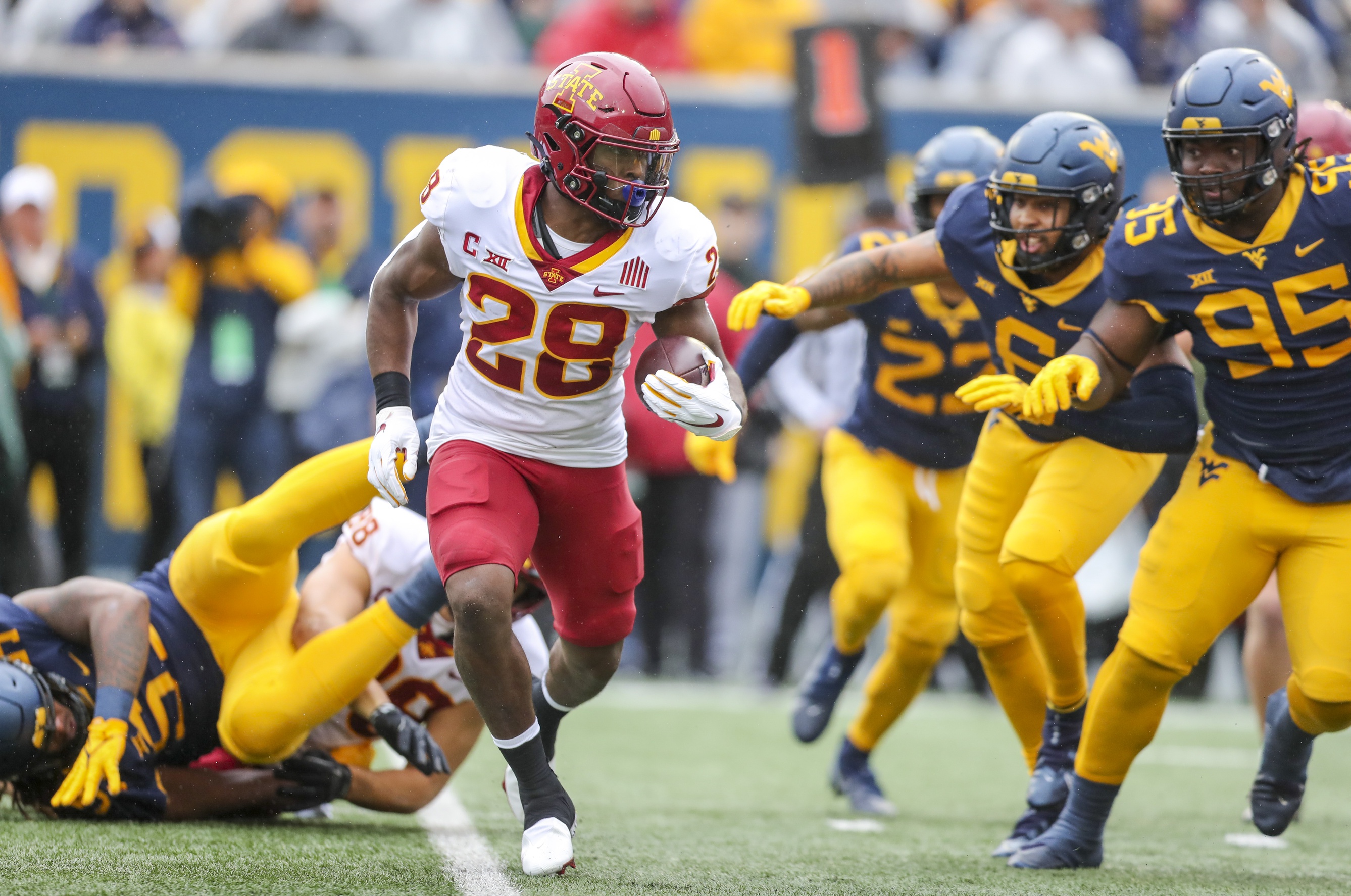 college football picks Breece Hall iowa state cyclones predictions best bet odds