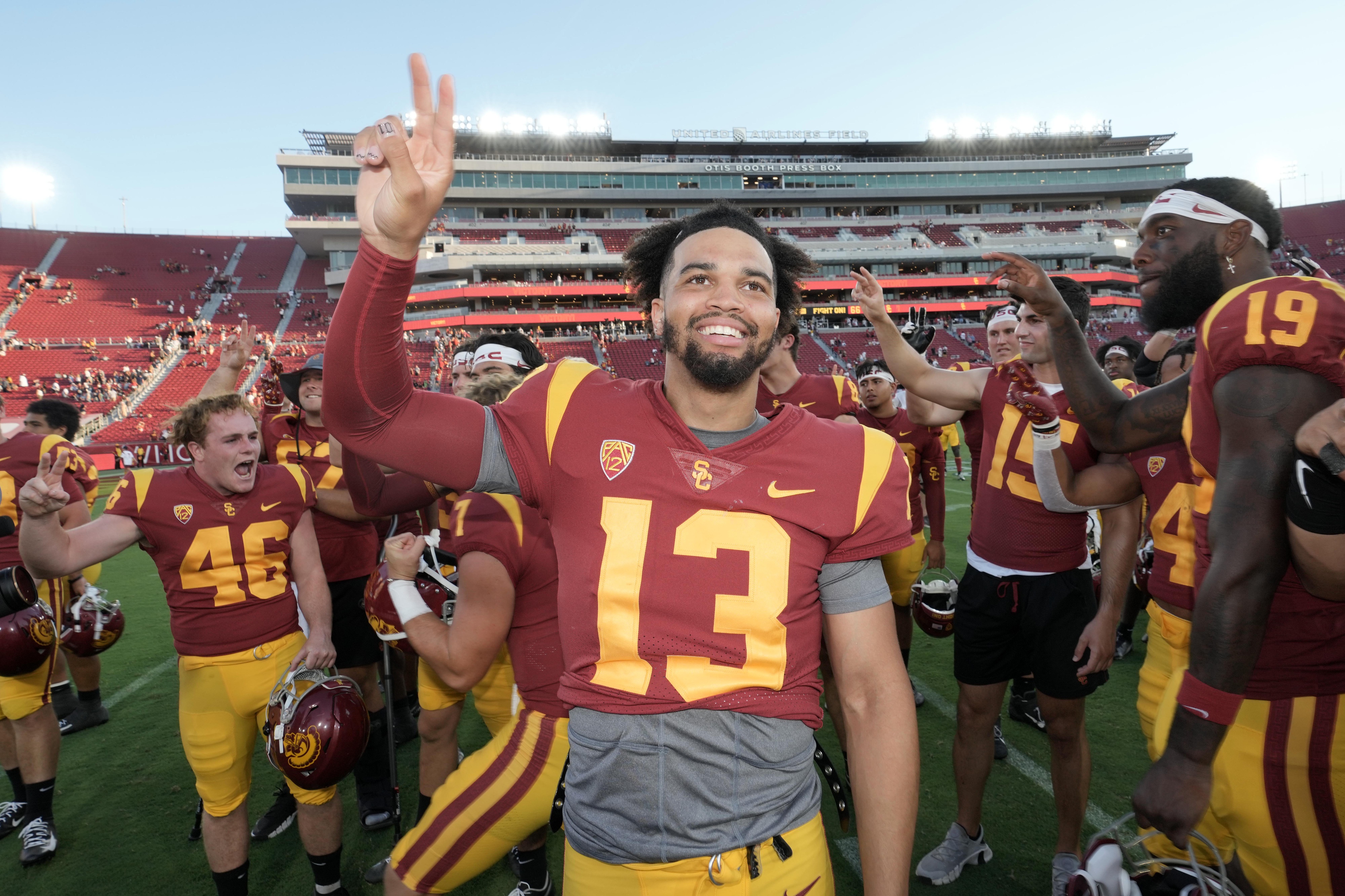 college football picks Caleb Williams usc trojans predictions best bet odds