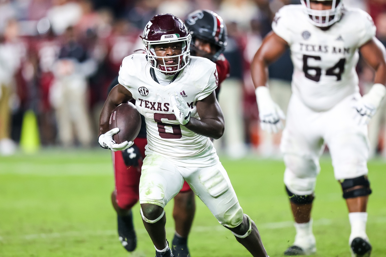 college football picks Devon Achane texas a&m aggies predictions best bet odds