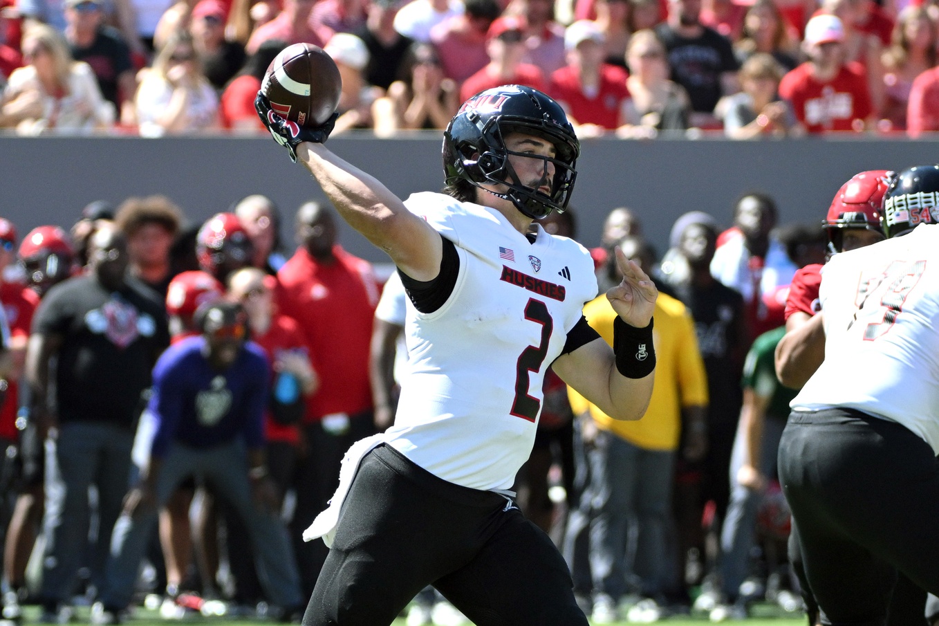 college football picks Ethan Hampton NIU Huskies predictions best bet odds