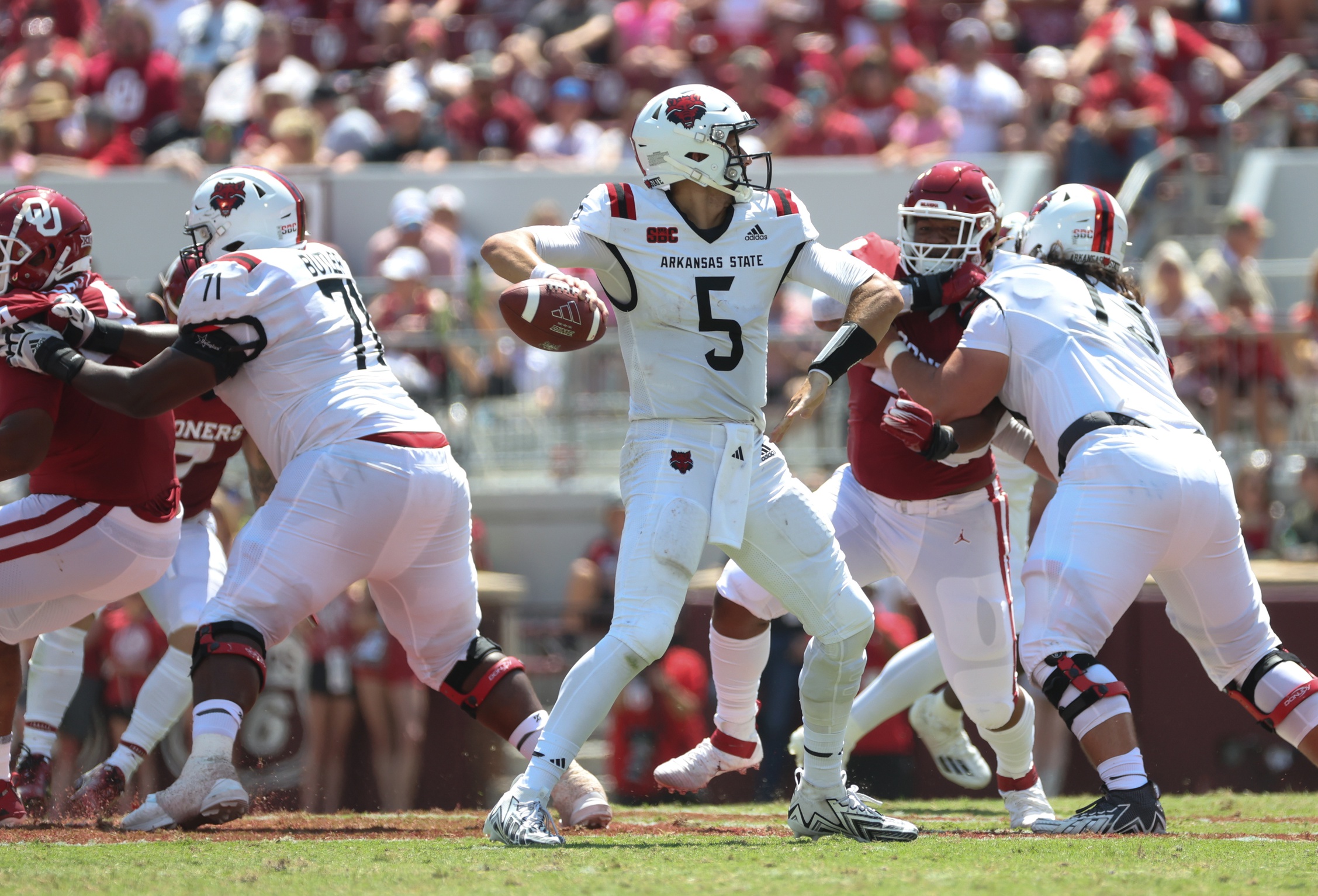 college football picks J.T. Shrout Arkansas State Red Wolves predictions best bet odds