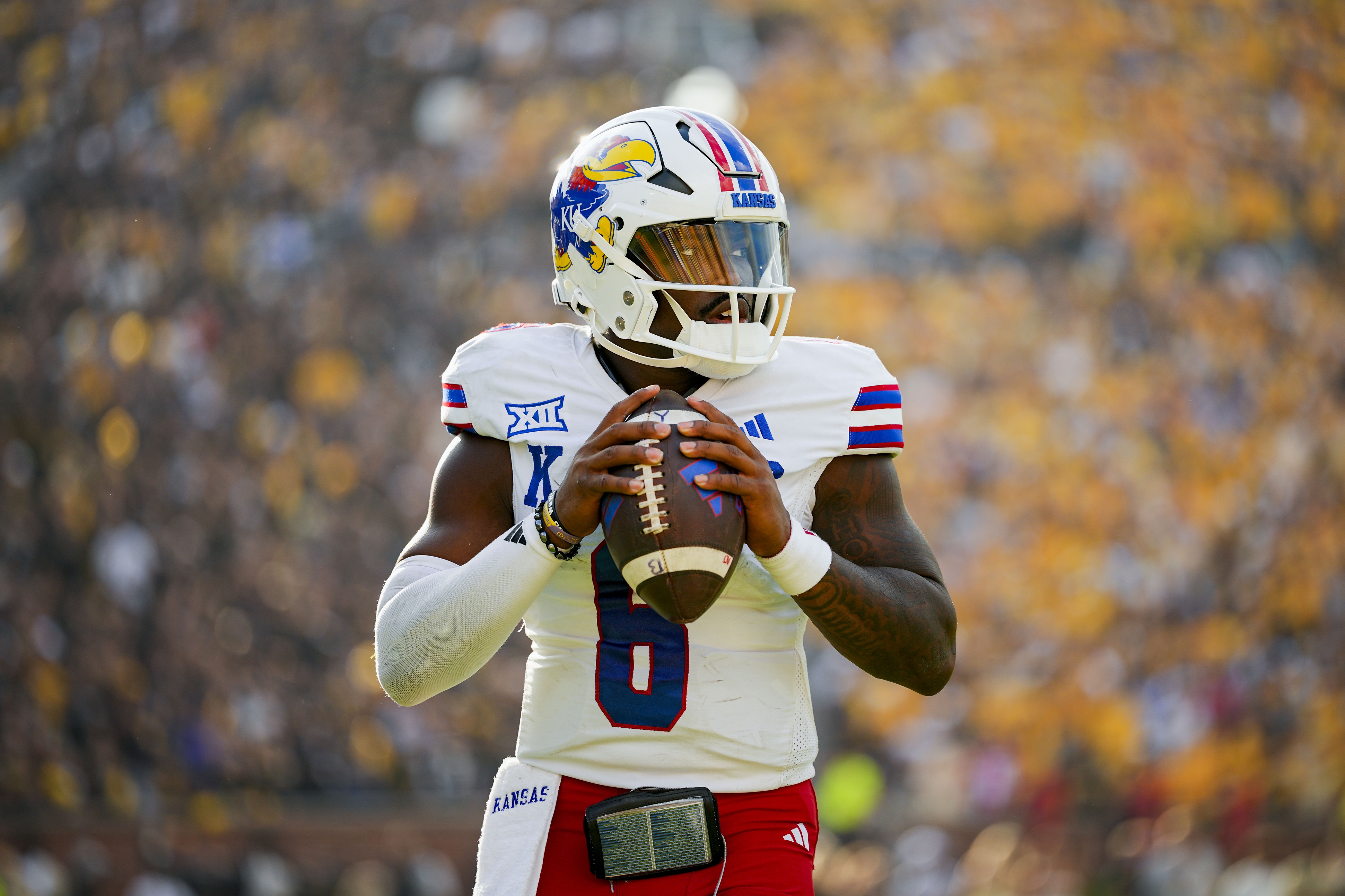 college football picks Jalon Daniels Kansas Jayhawks predictions best bet odds