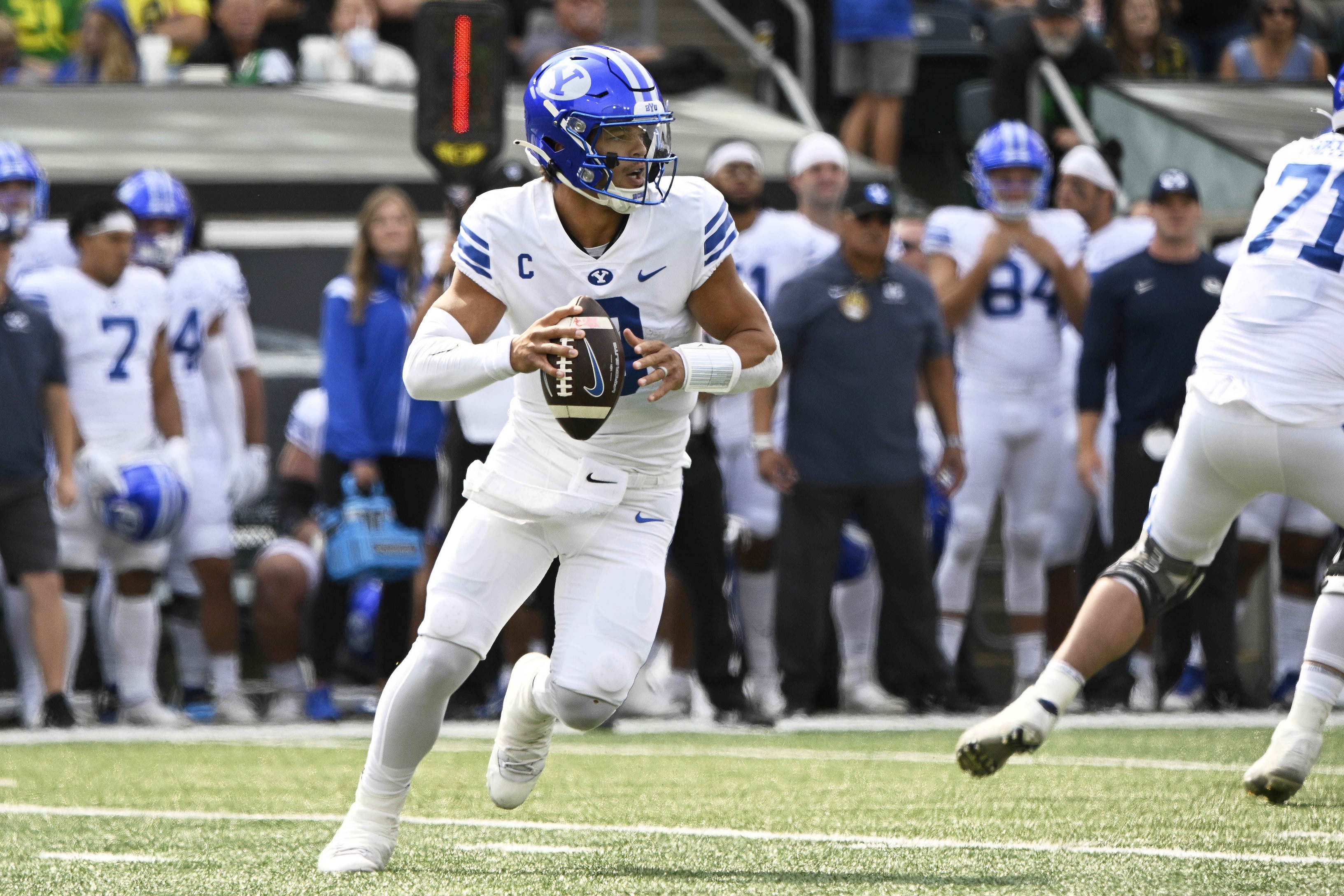 college football picks Jaren Hall byu cougars predictions best bet odds