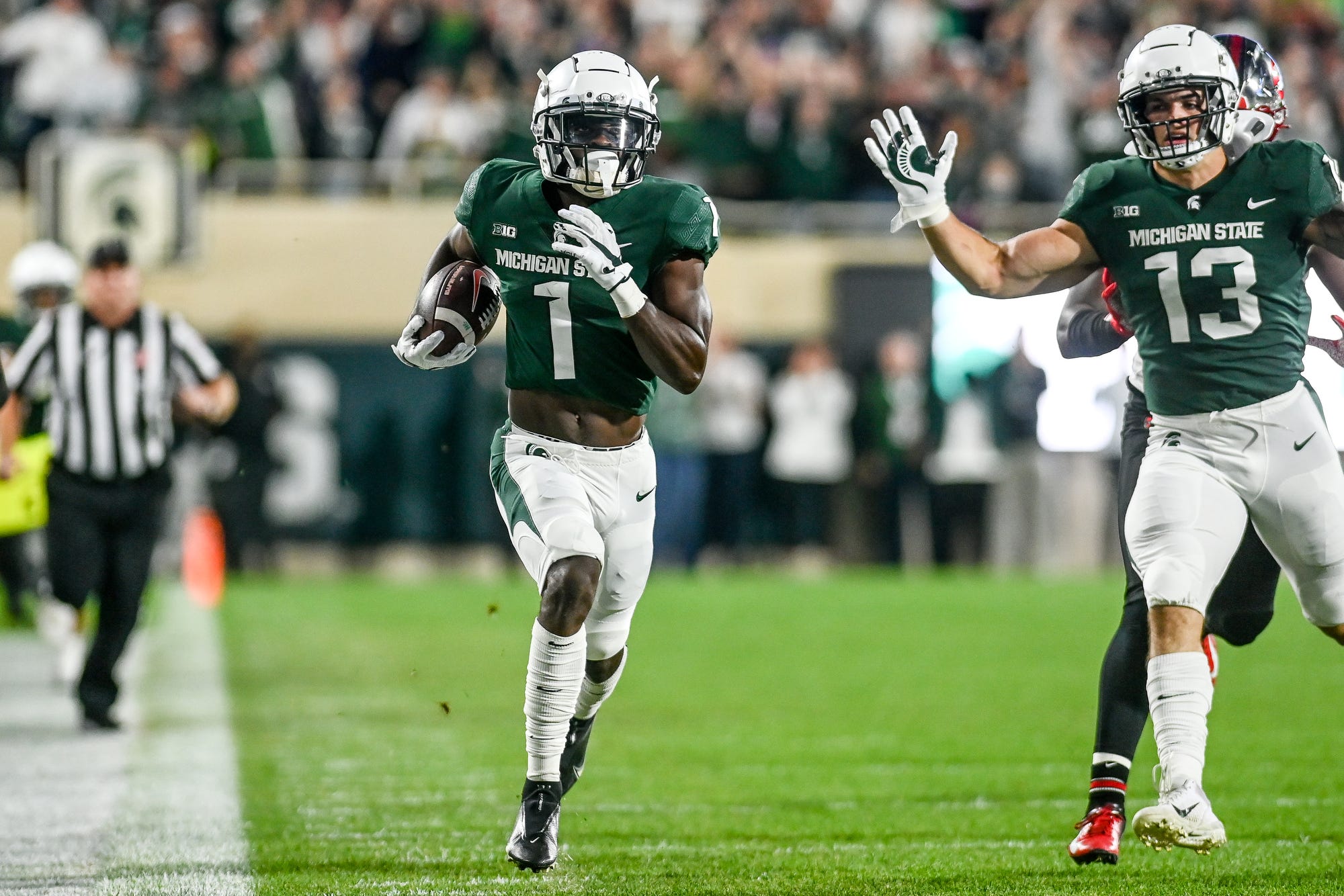 college football picks Jayden Reed michigan state spartans predictions best bet odds
