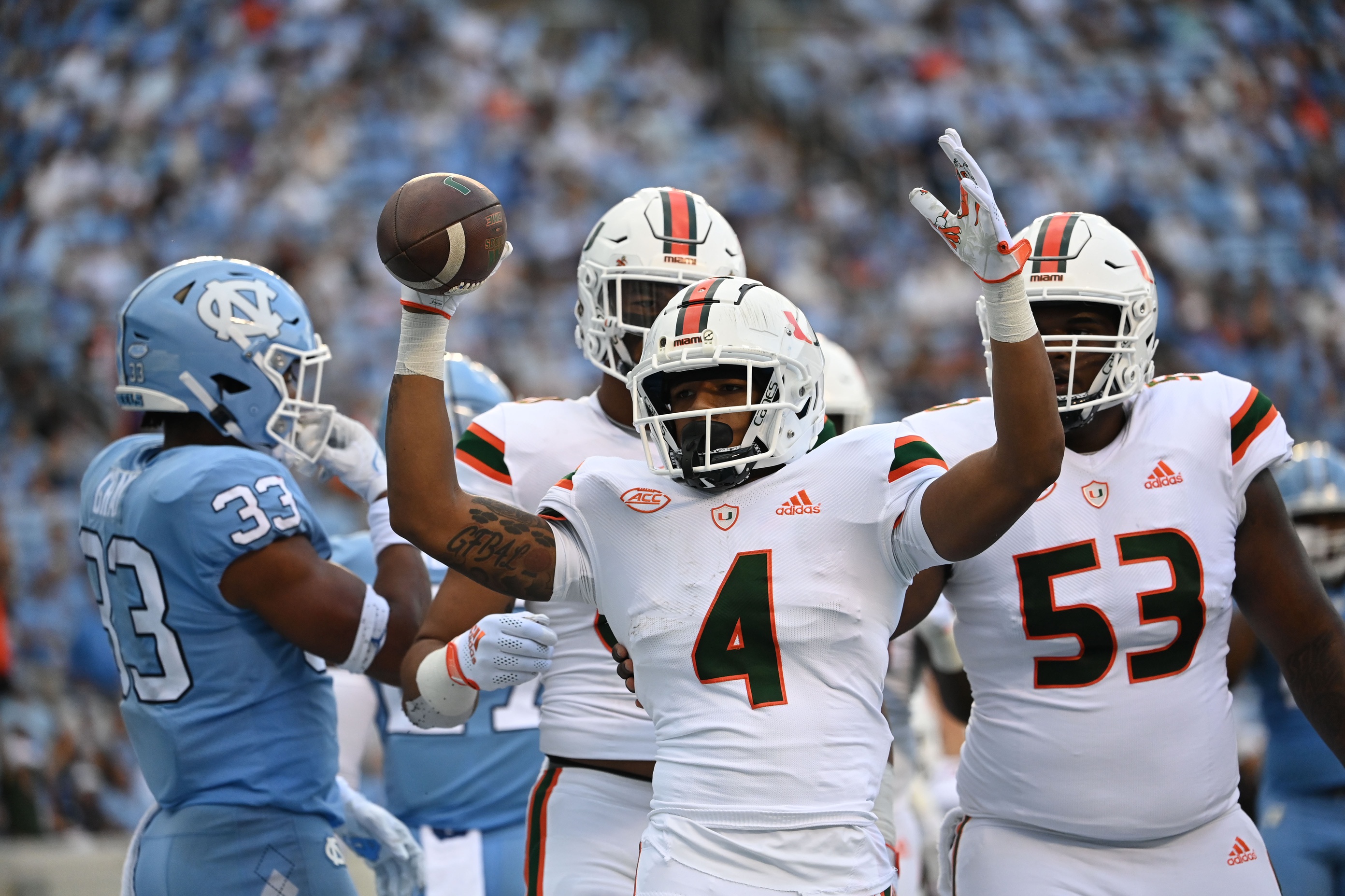 college football picks Jaylan Knighton miami hurricanes predictions best bet odds