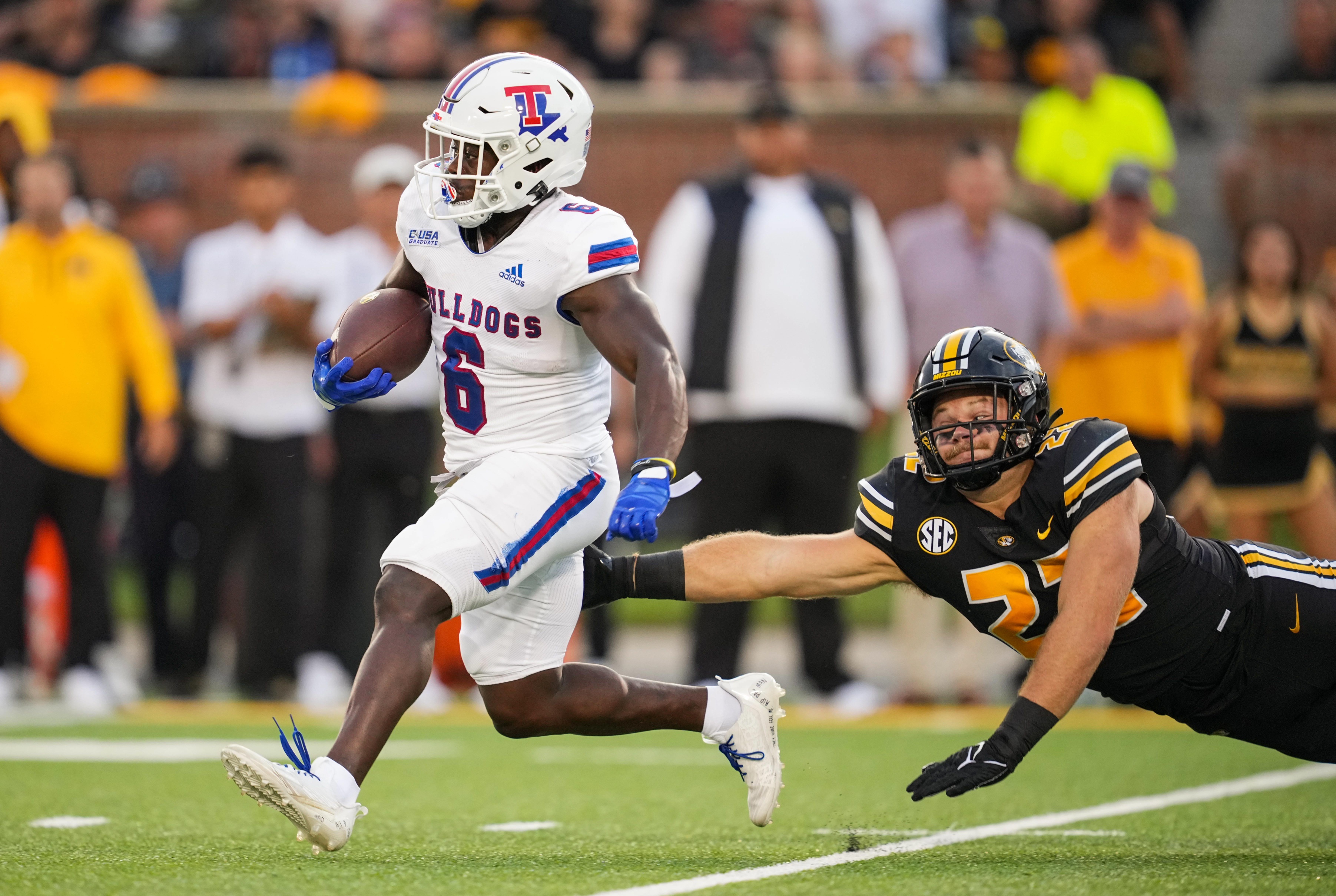 college football picks Smoke Harris Louisiana Tech Bulldogs predictions best bet odds