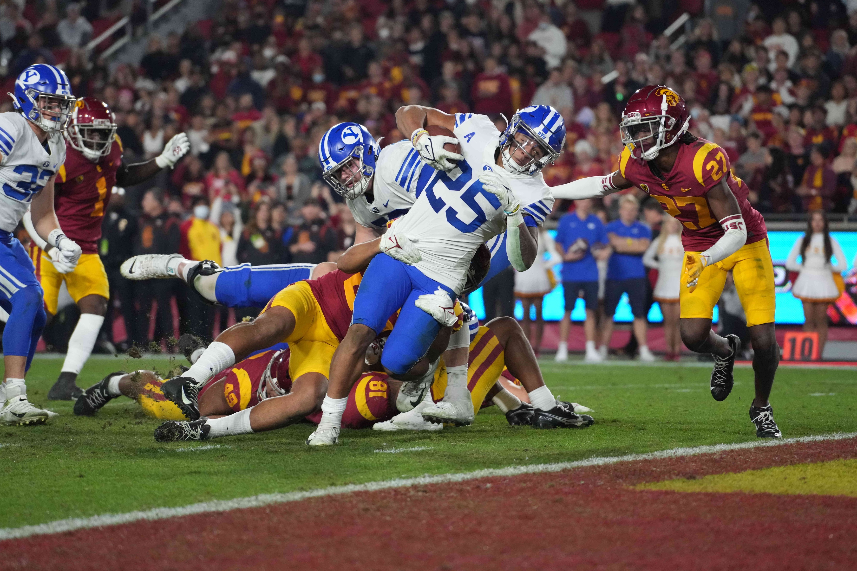college football picks Tyler Allgeier byu cougars predictions best bet odds