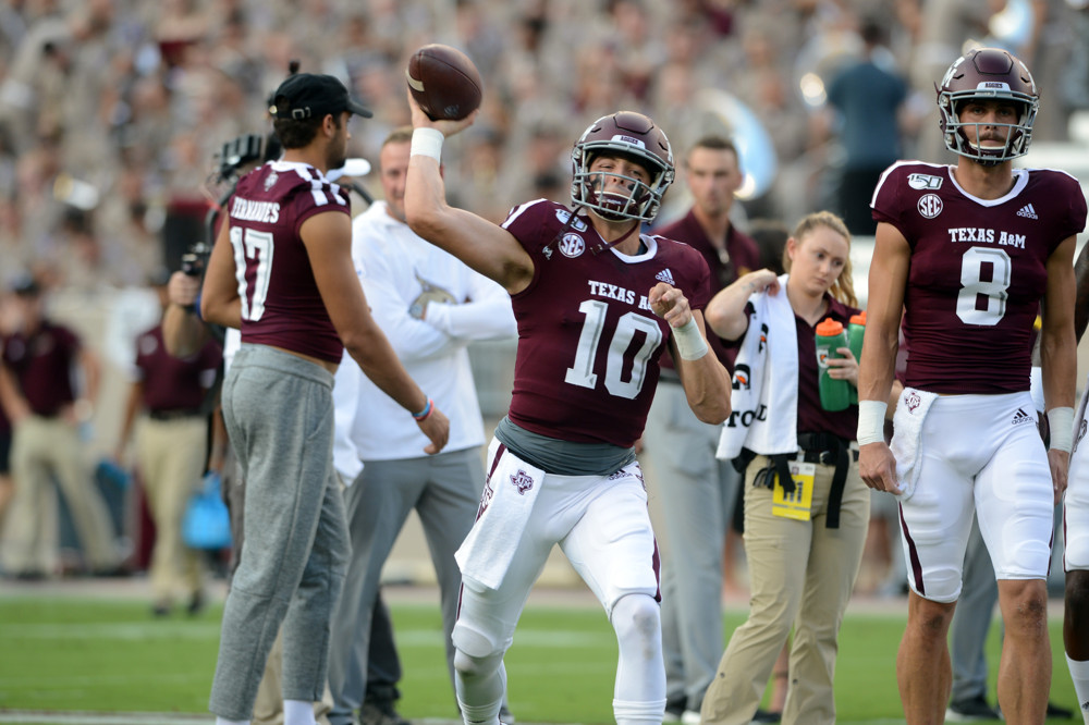 College football picks Zach Calzada Texas A&M season win total predictions