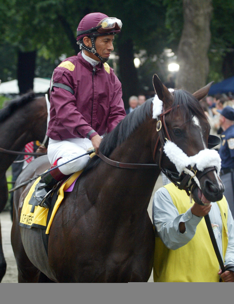 Jockey Edgar Prado.