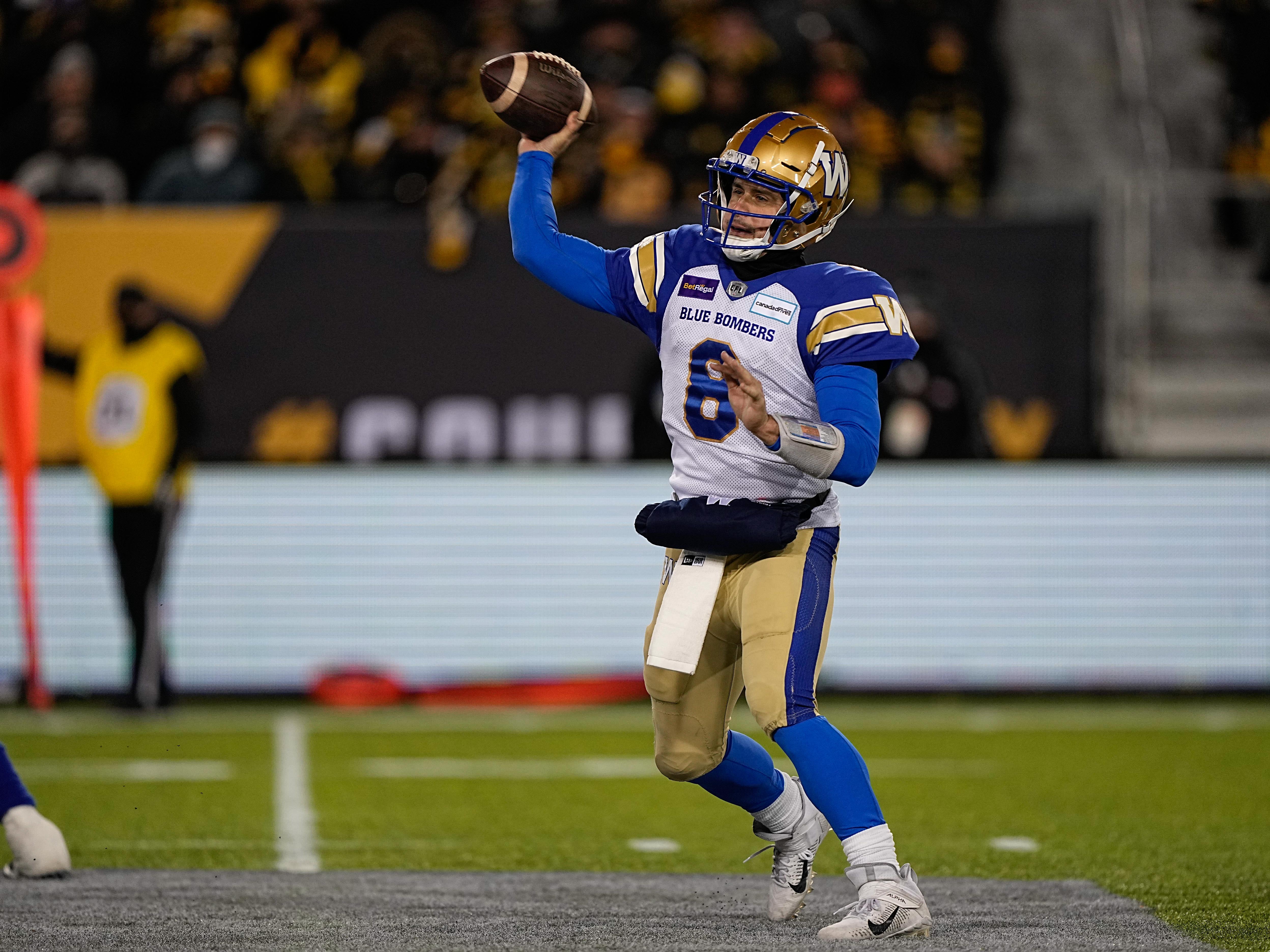 Expert CFL handucapping and Grey Cup predictions Zach Collaros Winnipeg Blue Bombers