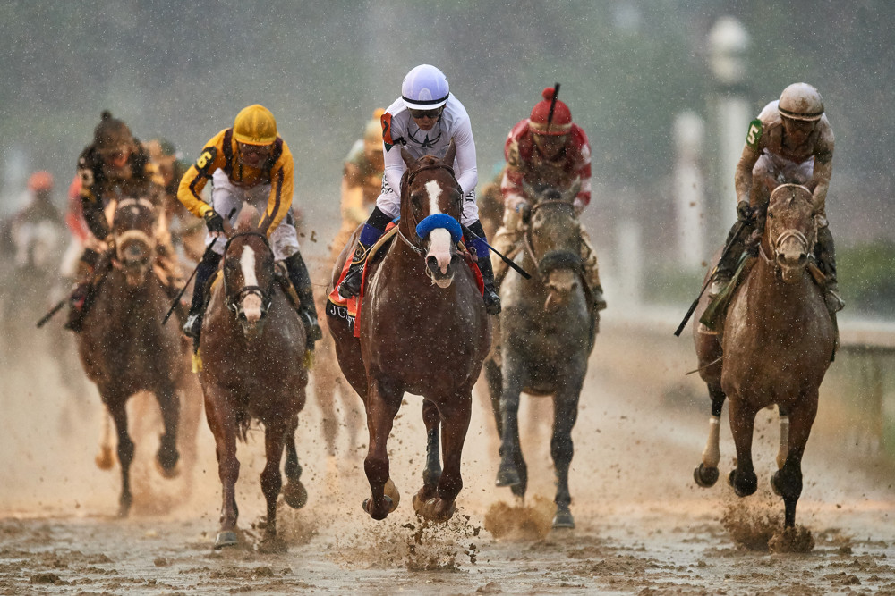 Justify in the Kentucky Derby