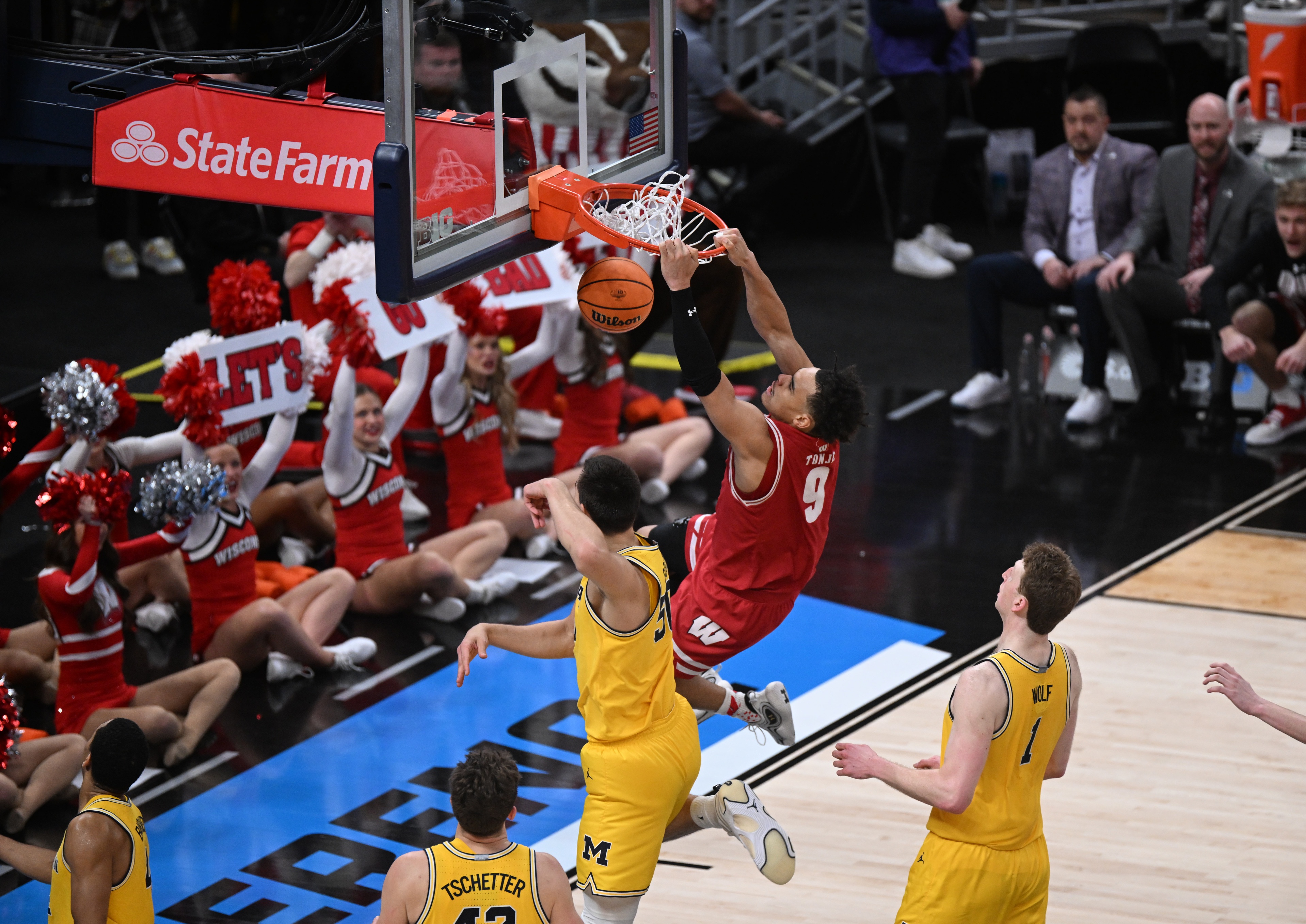 March Madness bracket predictions East Region John Tonje Wisconsin Badgers