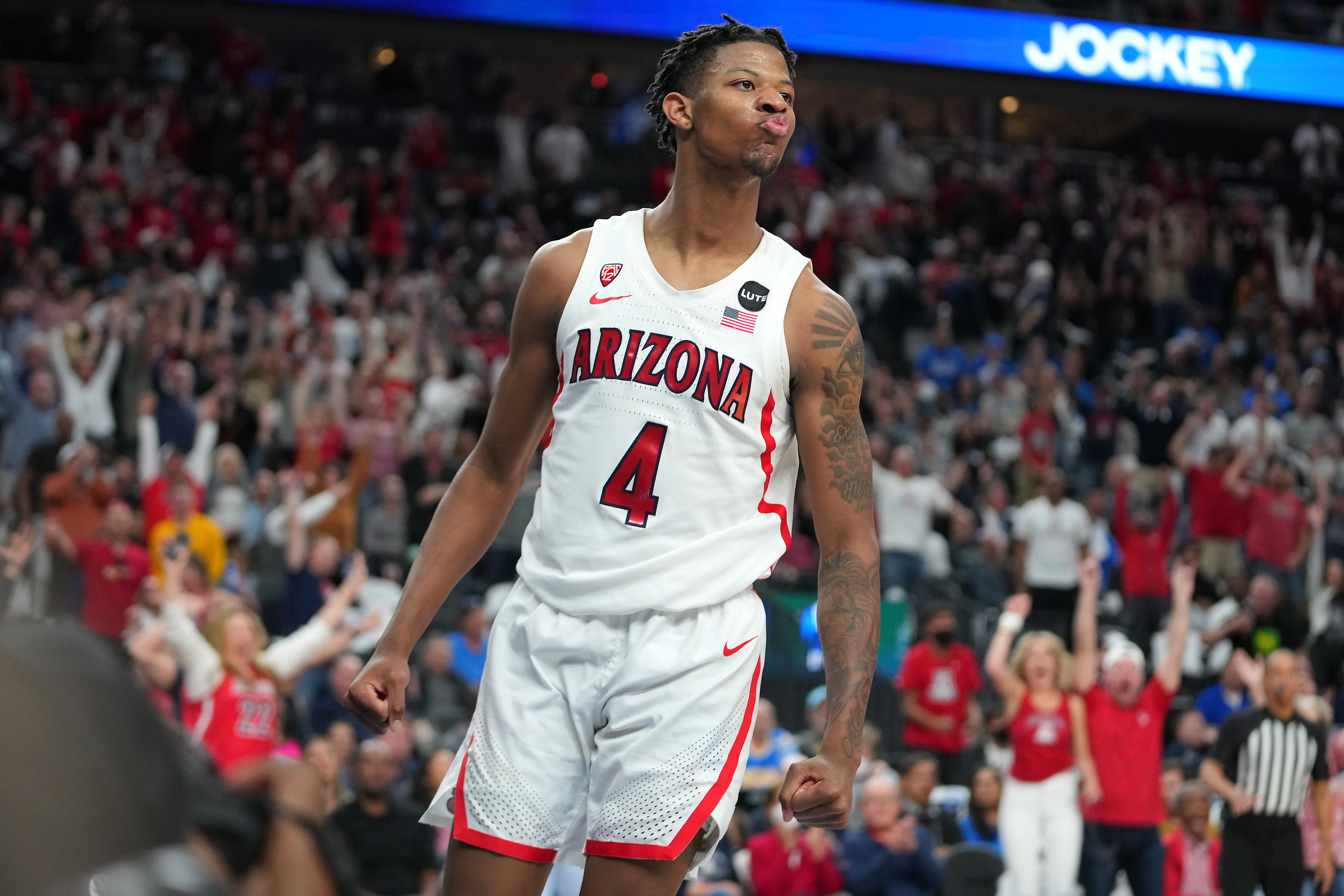 March Madness bracket predictions South Region Dalen Terry Arizona Wildcats