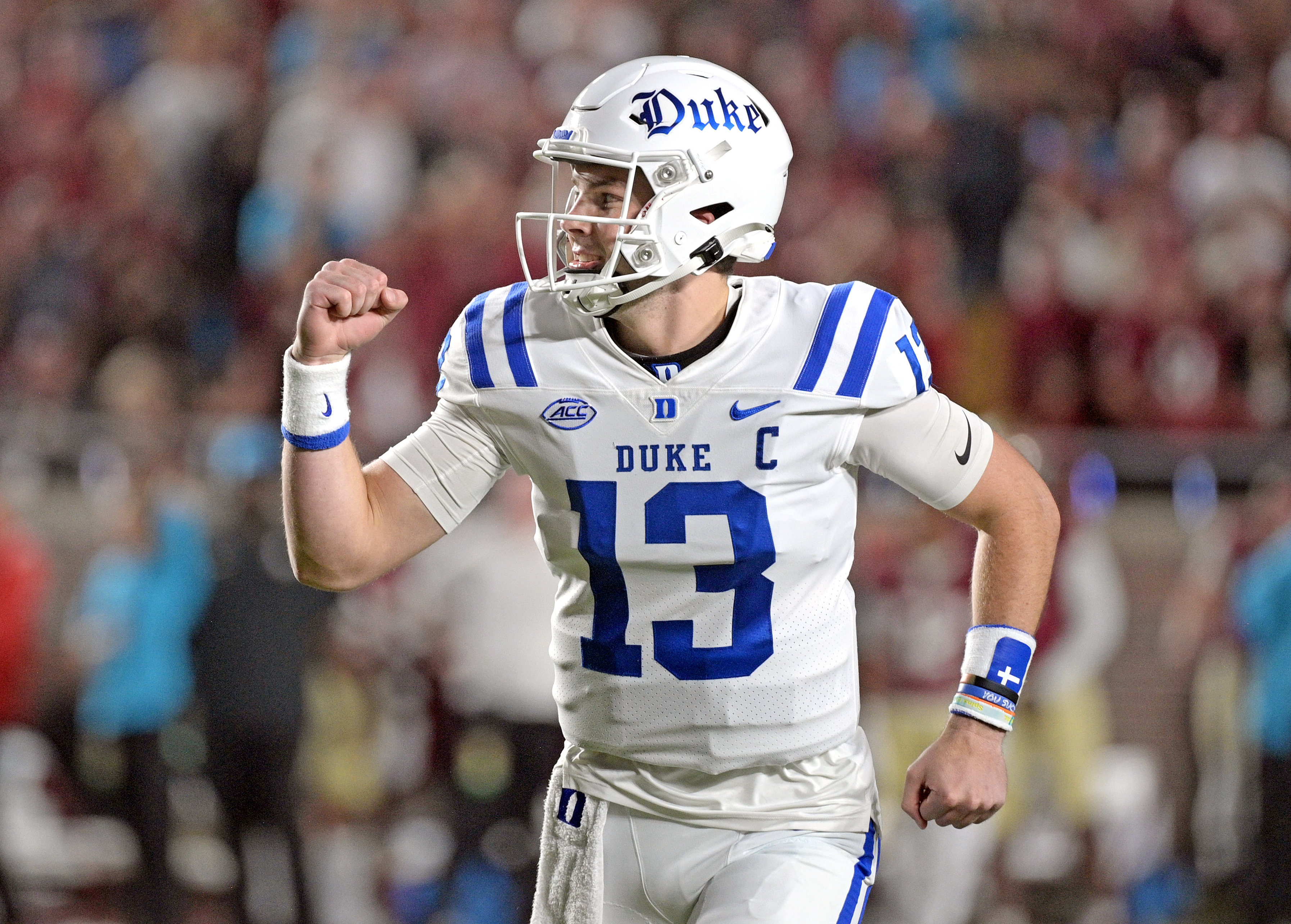 NCAA football picks fading the Top 25 Riley Leonard Duke Blue Devils