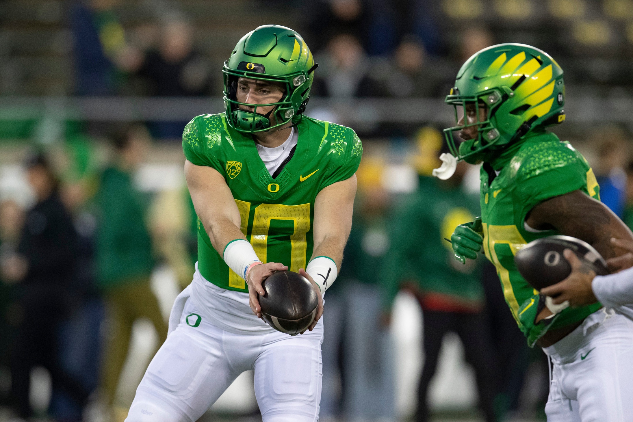 NCAA football predictions Championship Week opening line report Bo Nix Oregon Ducks
