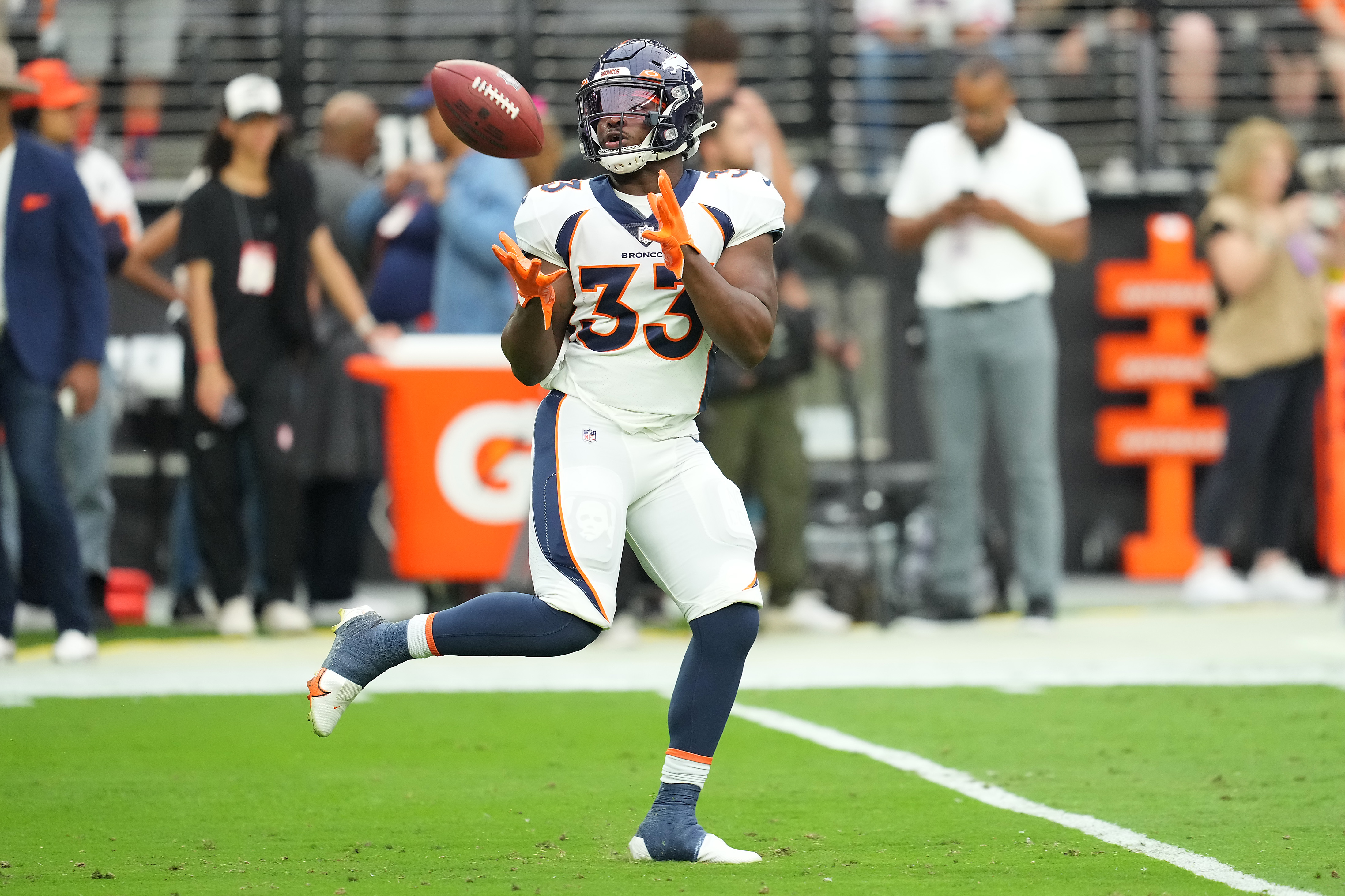 NFL betting season specials Denver Broncos Javonte Williams