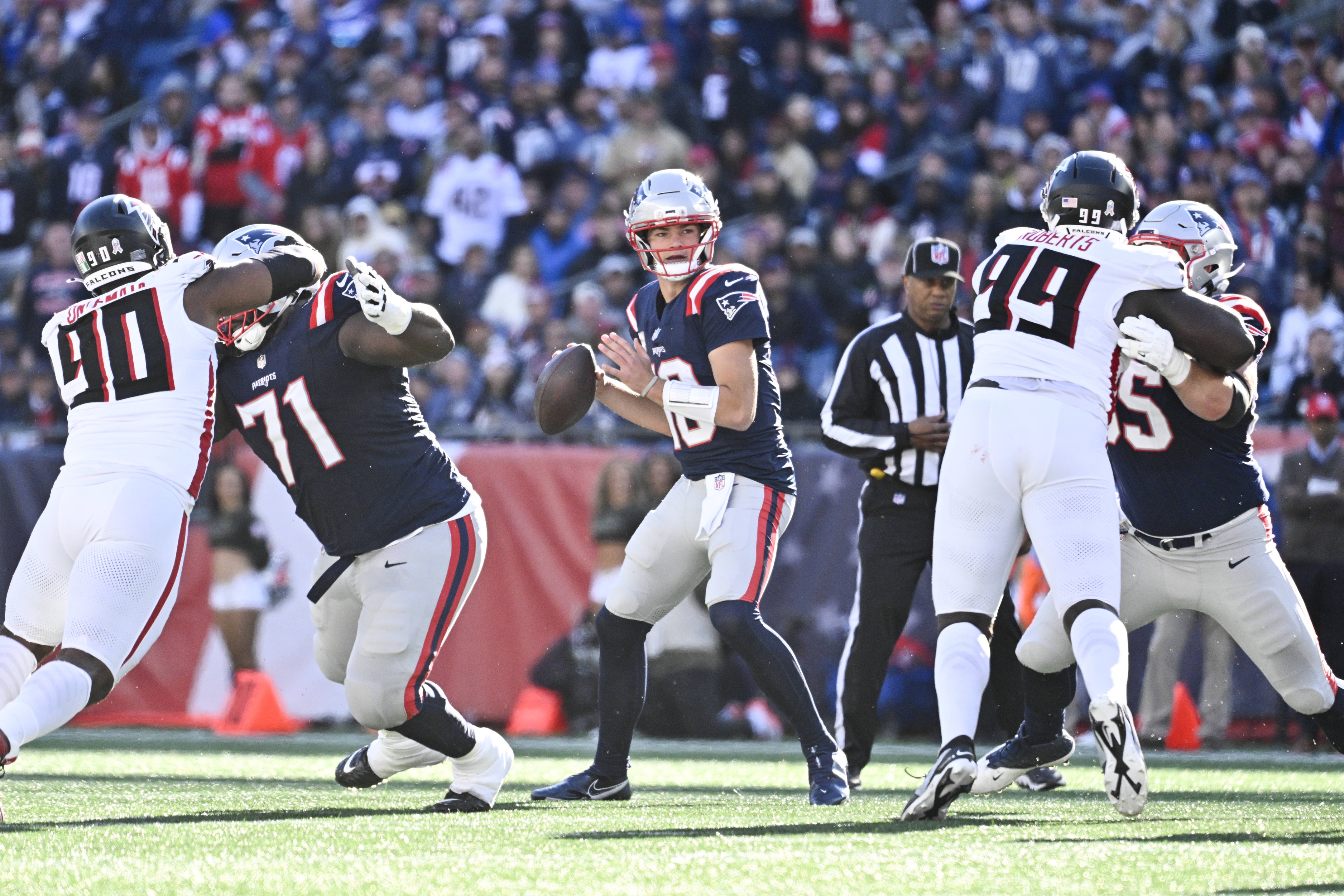 NFL Confidence Pool picks Week 10 Drake Maye New England Patriots