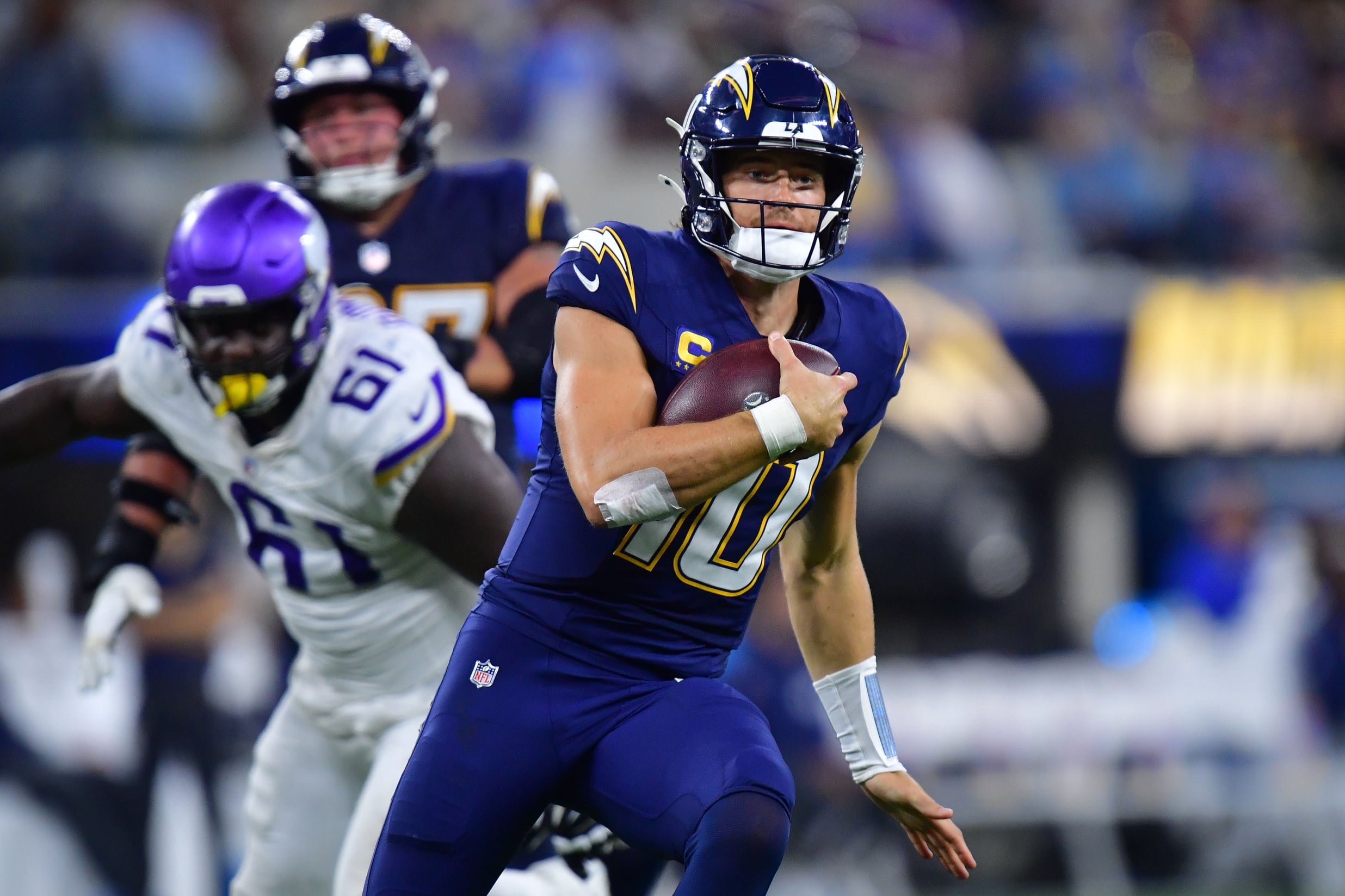 NFL confidence pool picks Week 9 Justin Herbert Los Angeles Chargers