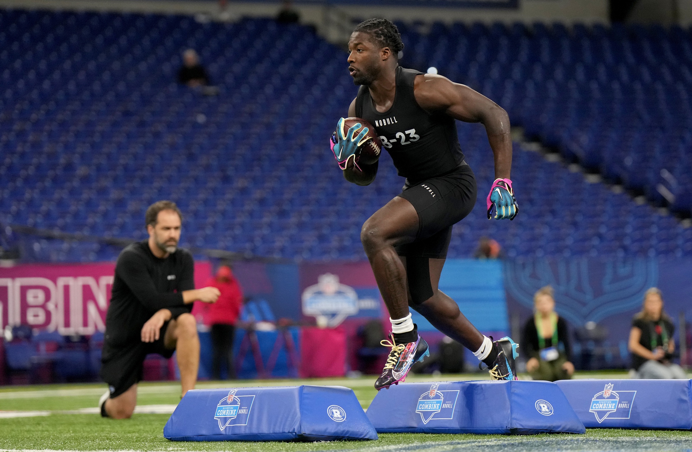 NFL Draft predictions running backs odds Tyjae Spears