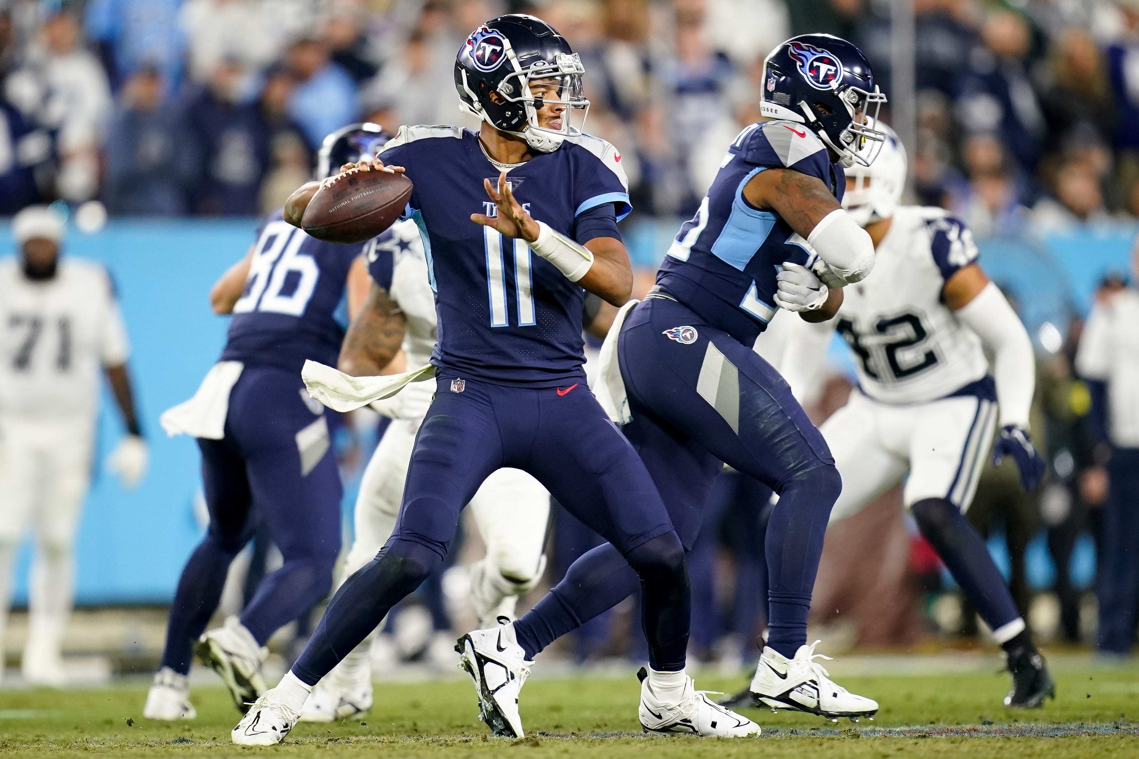 NFL office pool picks Week 18 Joshua Dobbs Tennessee Titans