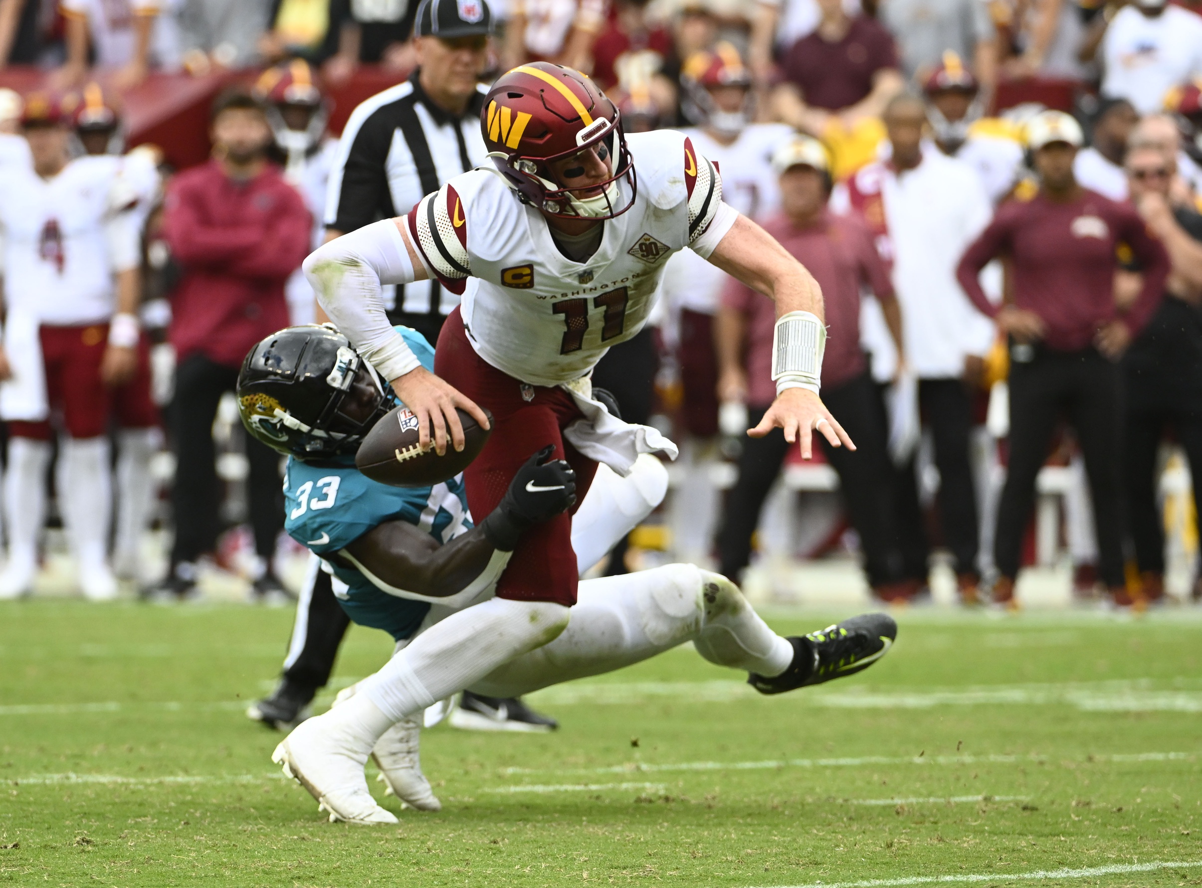 NFL office pool picks Week 2 Carson Wentz Washington Commanders