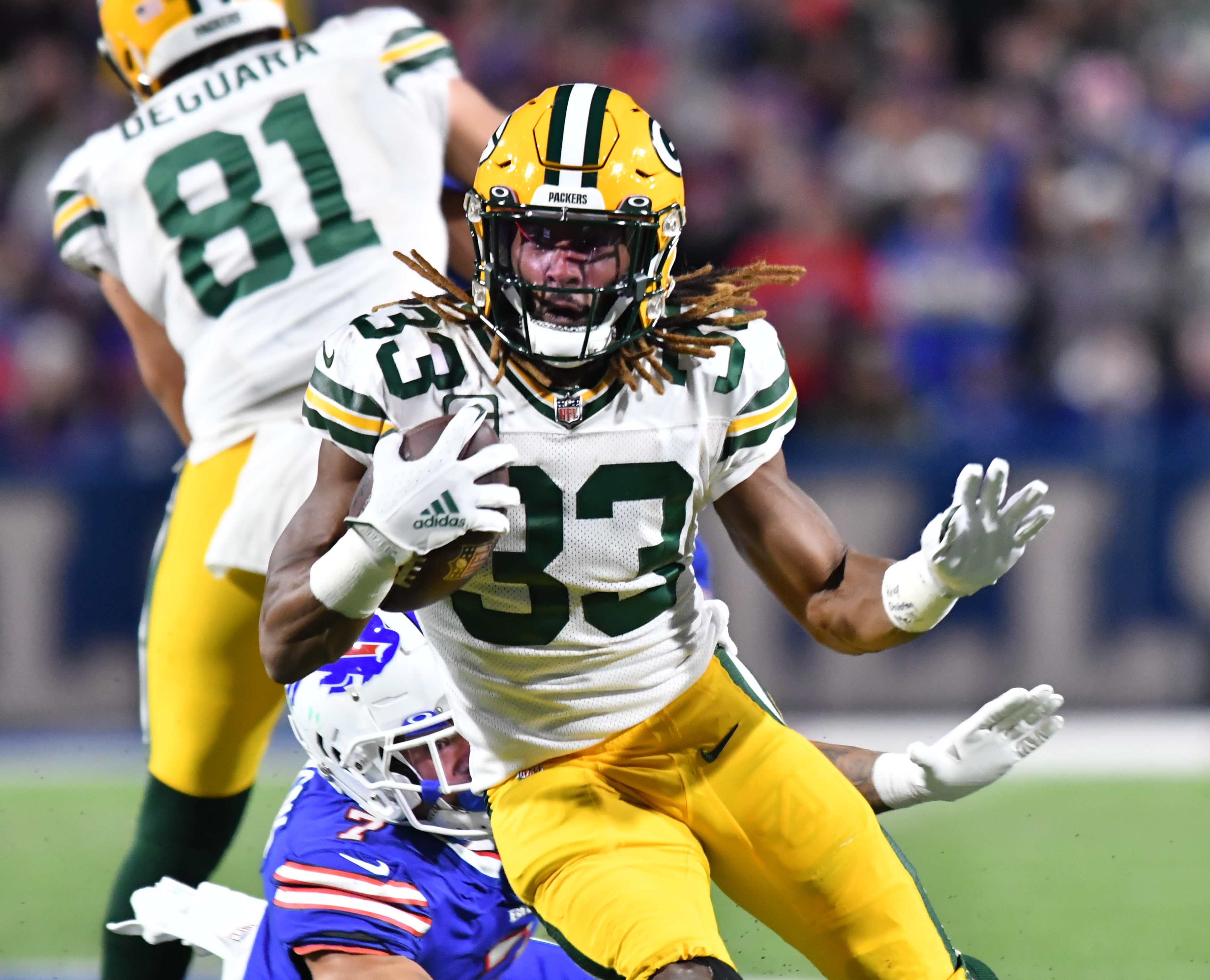 NFL office pool picks Week 9 Aaron Jones Green Bay Packers