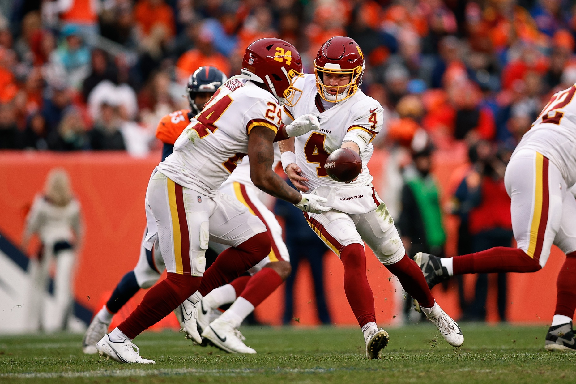 nfl picks Antonio Gibson washington football team predictions best bet odds