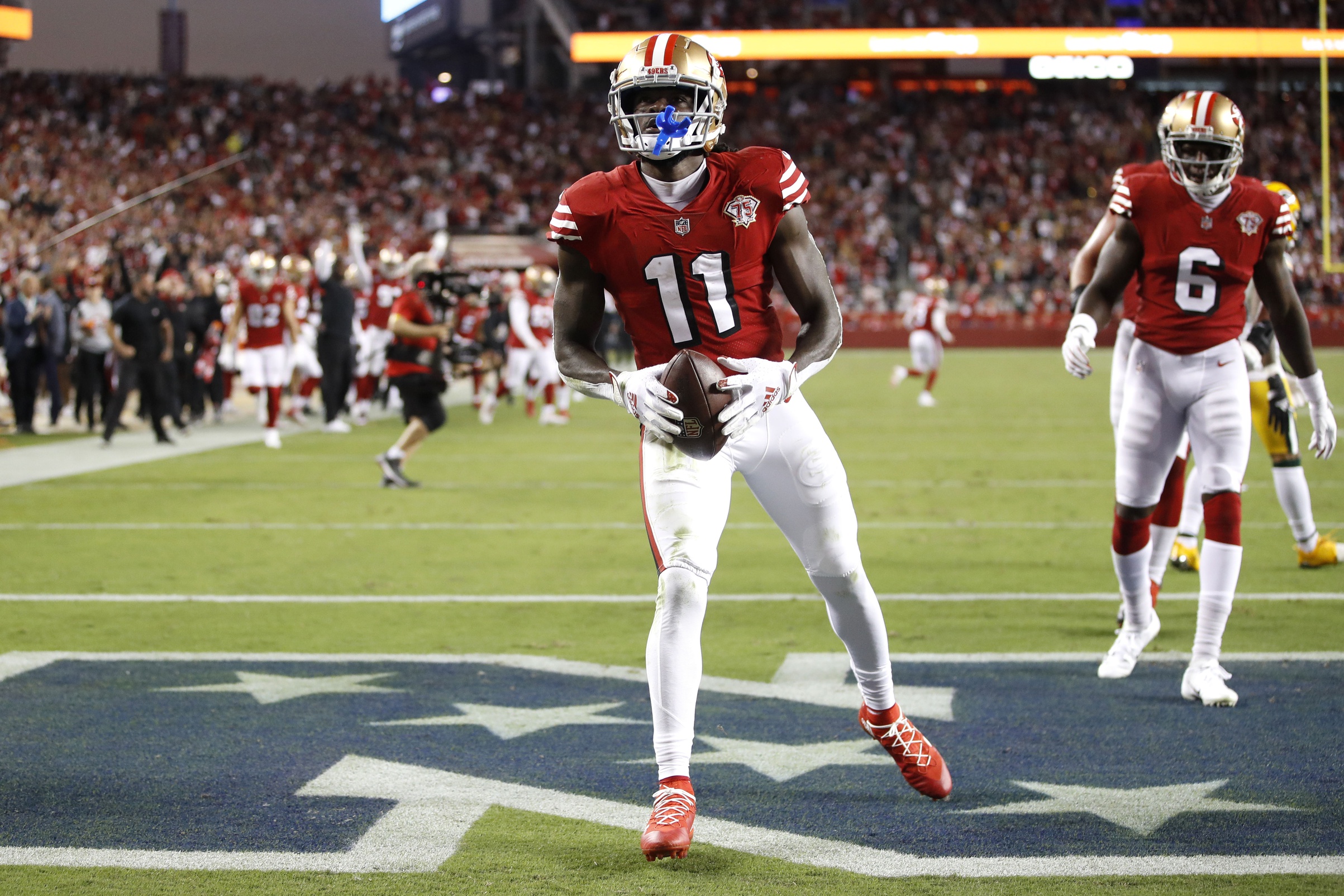 nfl picks Brandon Aiyuk san francisco 49ers predictions best bet odds
