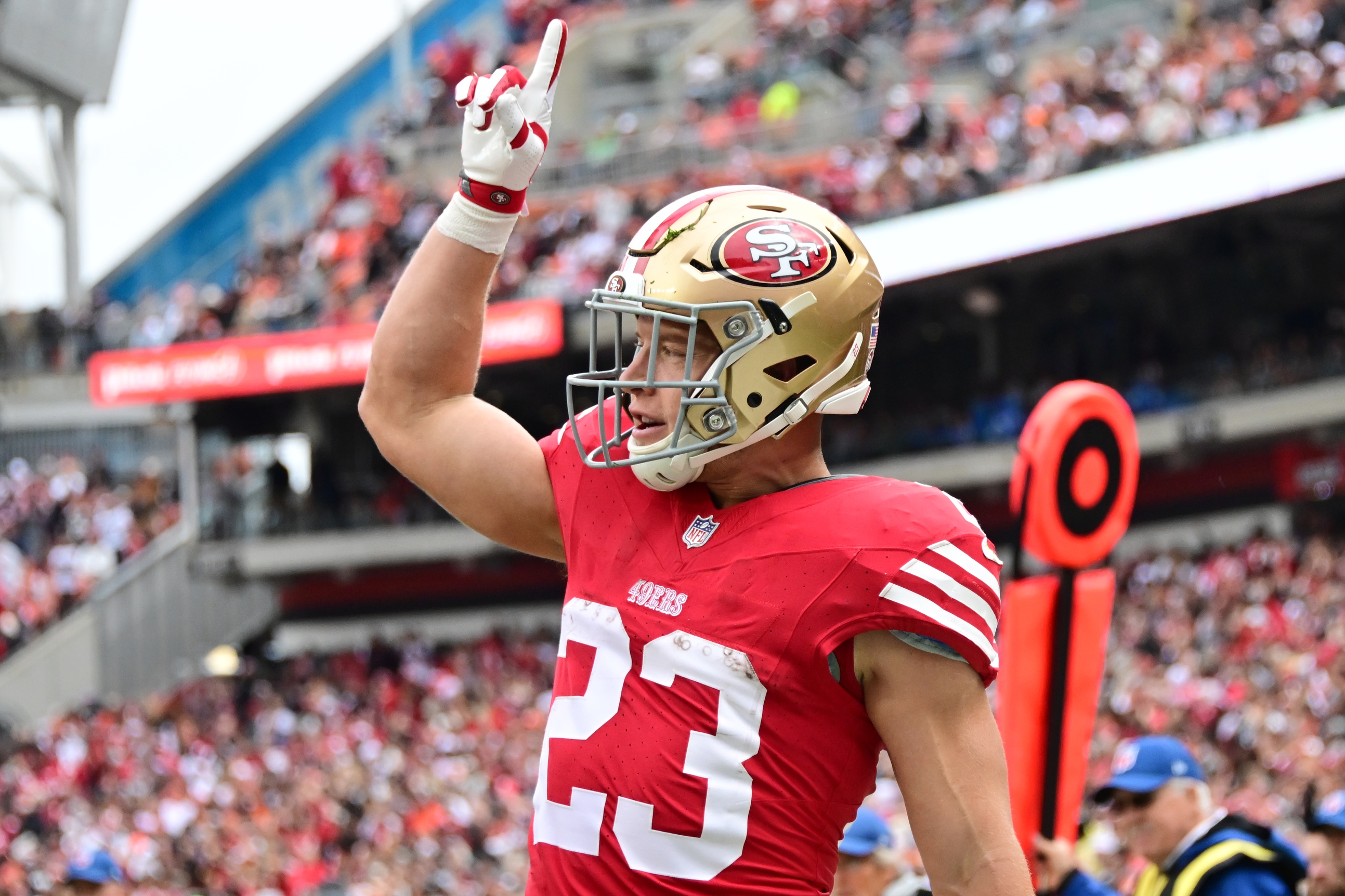 nfl picks Christian McCaffrey San Francisco 49ers predictions best bet odds