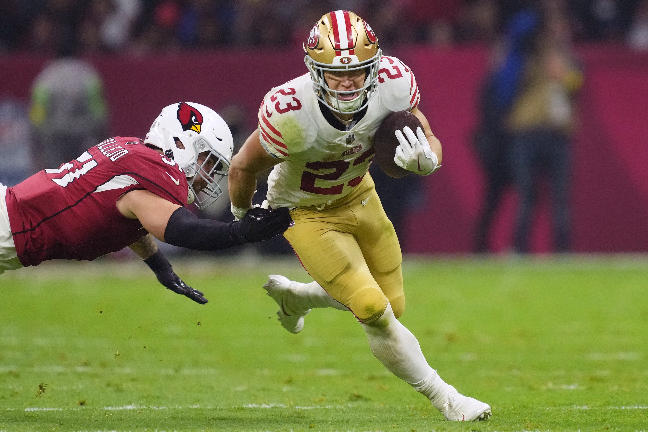 nfl picks Christian McCaffrey san francisco 49ers predictions best bet odds