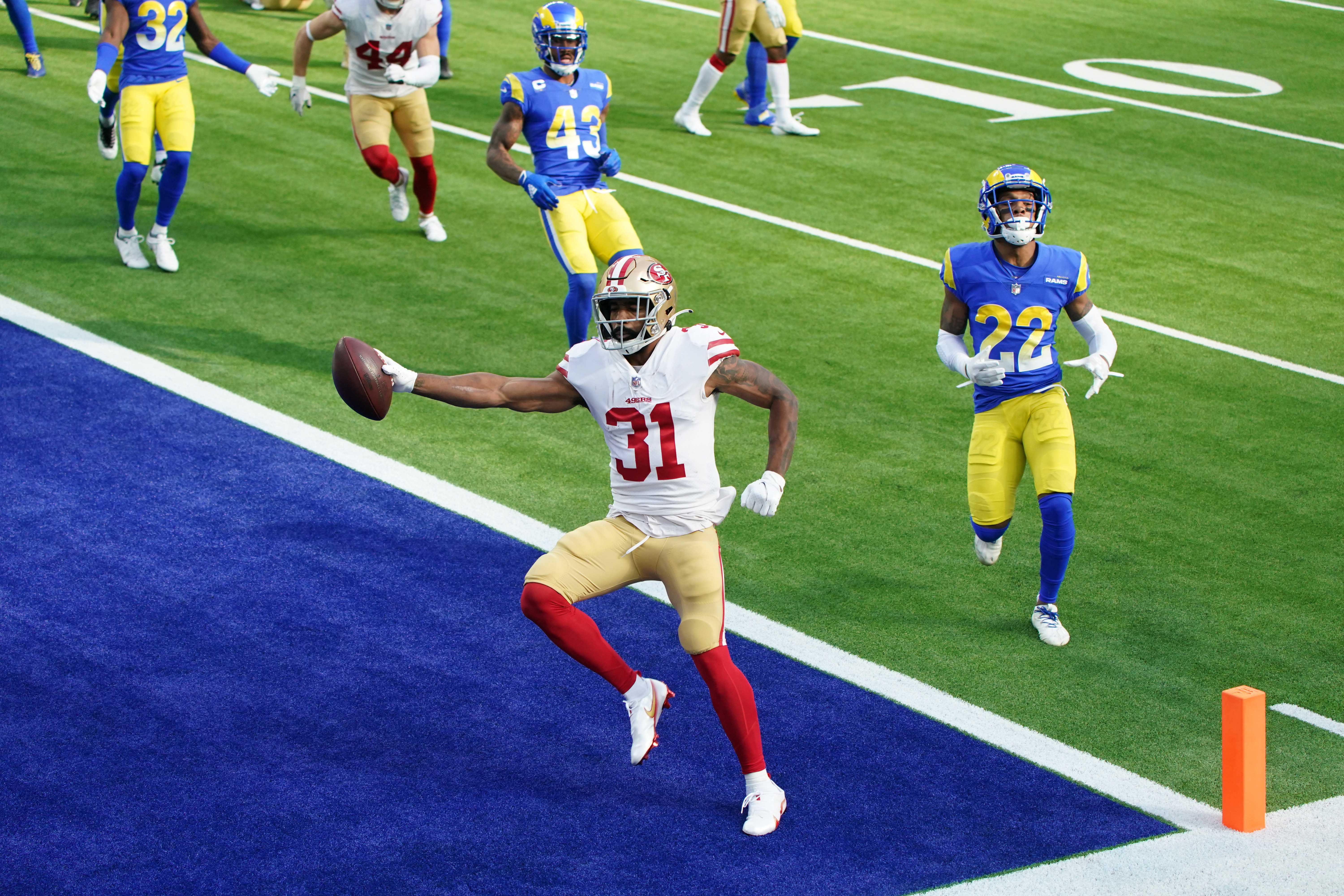 NFL picks Raheem Mostert San Francisco 49ers NFC West predictions