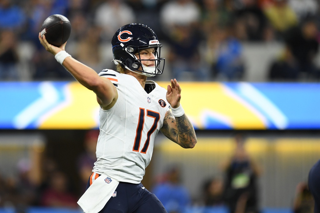 nfl picks Tyson Bagent Chicago Bears predictions best bet odds