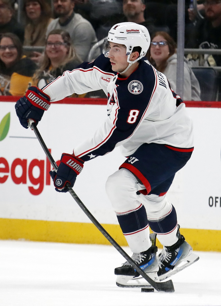 nhl picks Zach Werenski Columbus Blue Jackets nhl picks predictions best bet odds