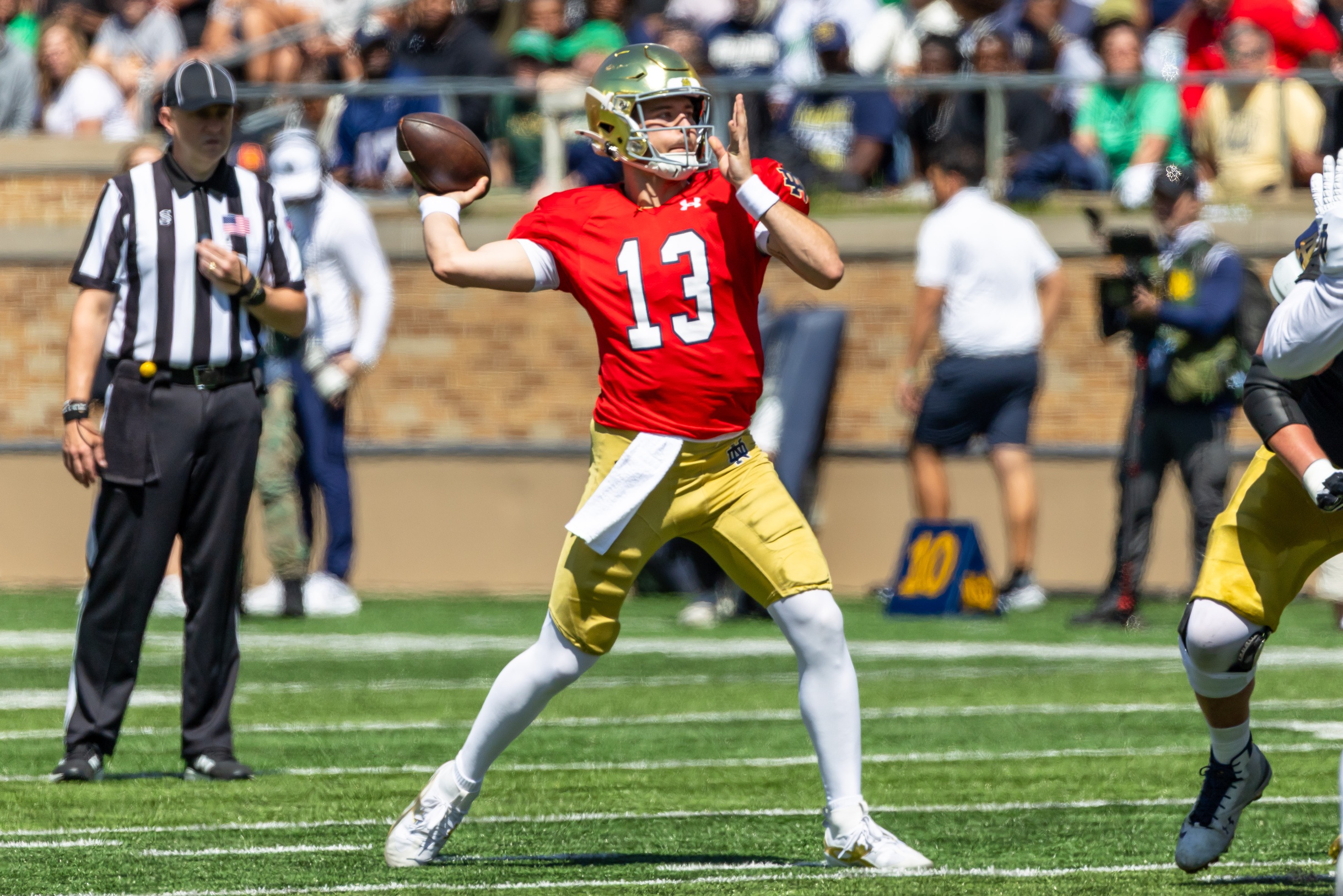 Notre Dame Fighting Irish football predictions CJ Carr