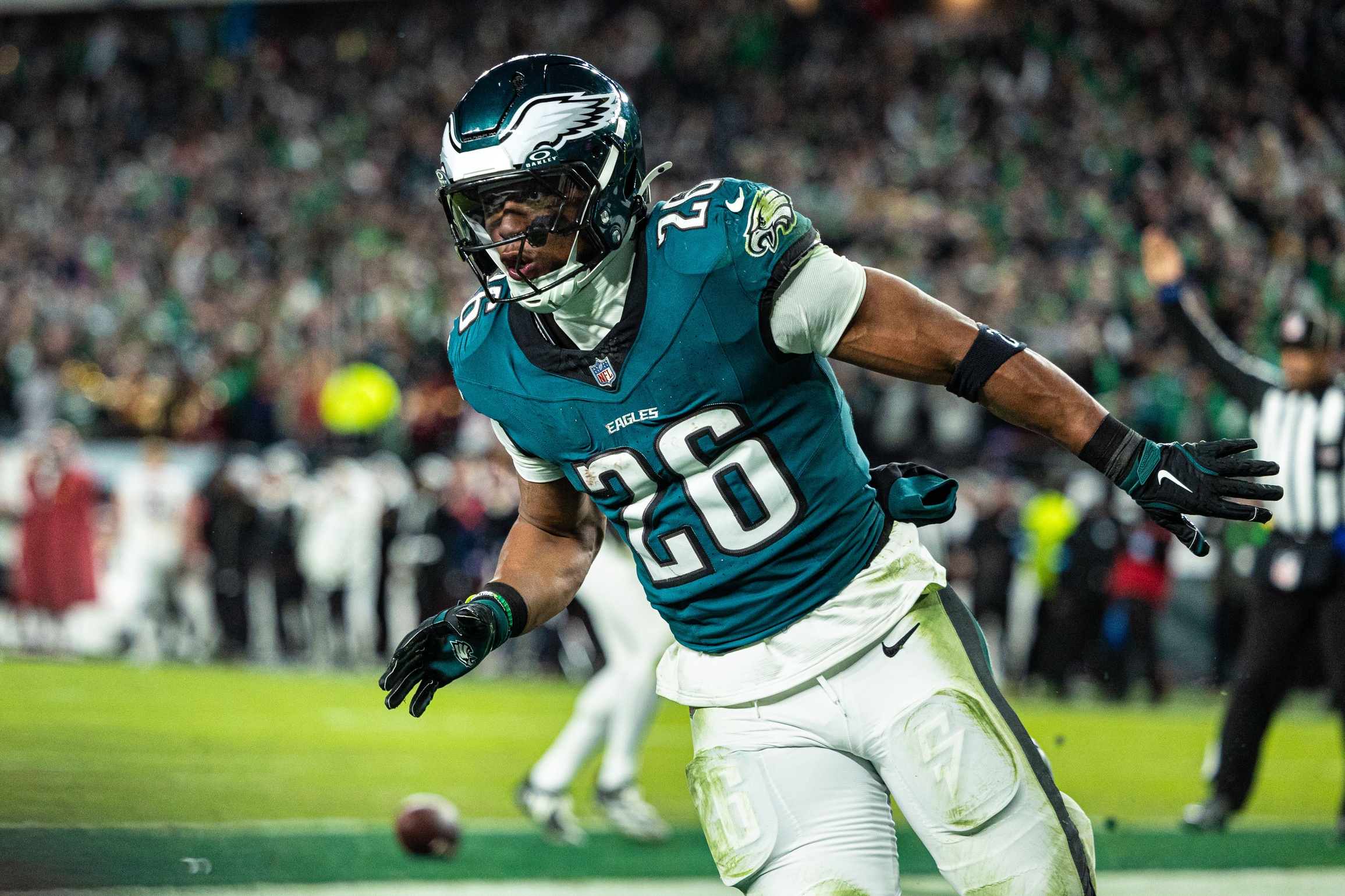 Sunday Night Football picks Philadelphia Eagles vs Los Angeles Rams Saquon Barkley