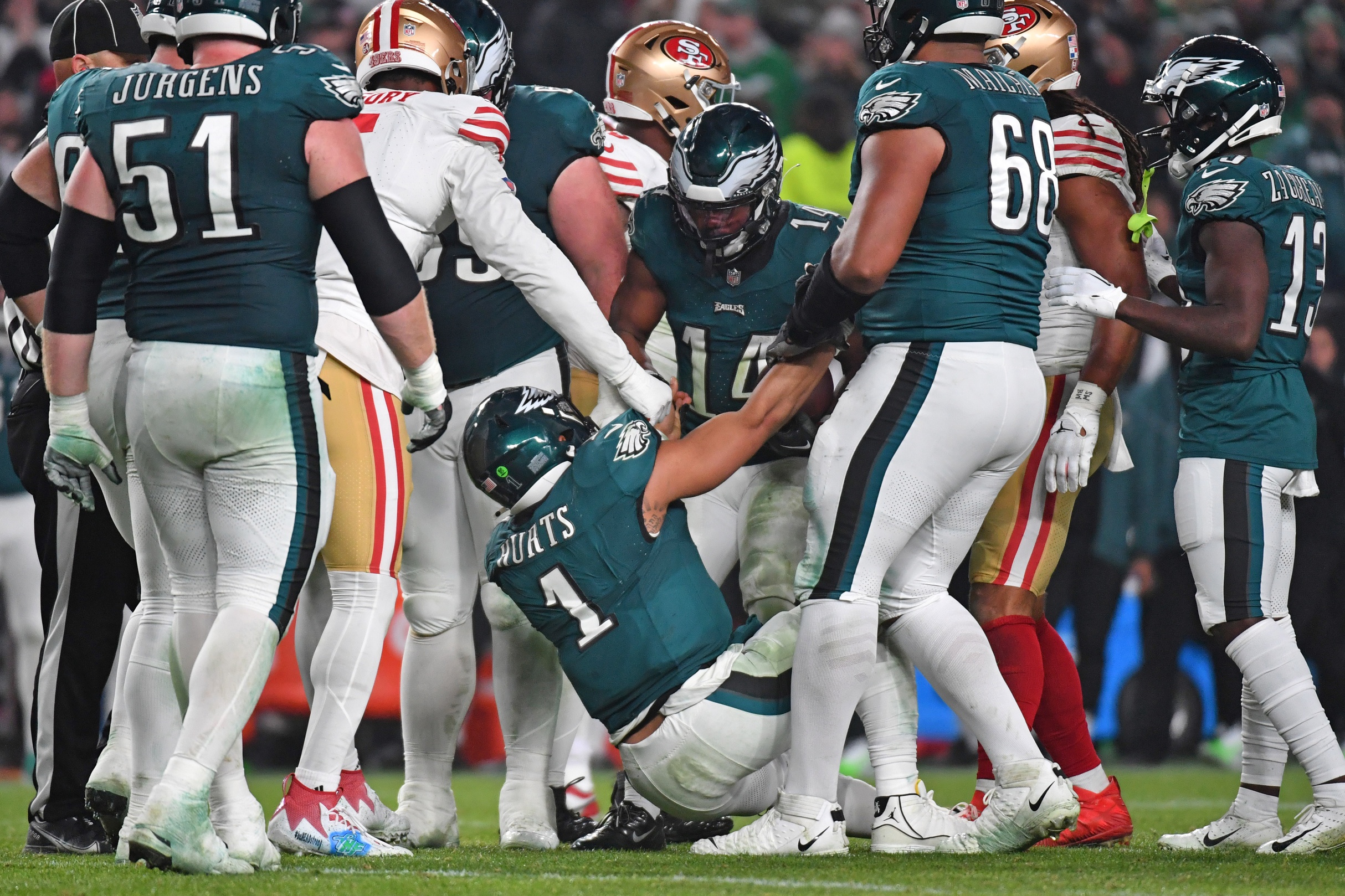 Sunday Night Football predictions Philadelphia Eagles Dallas Cowboys Jalen Hurts