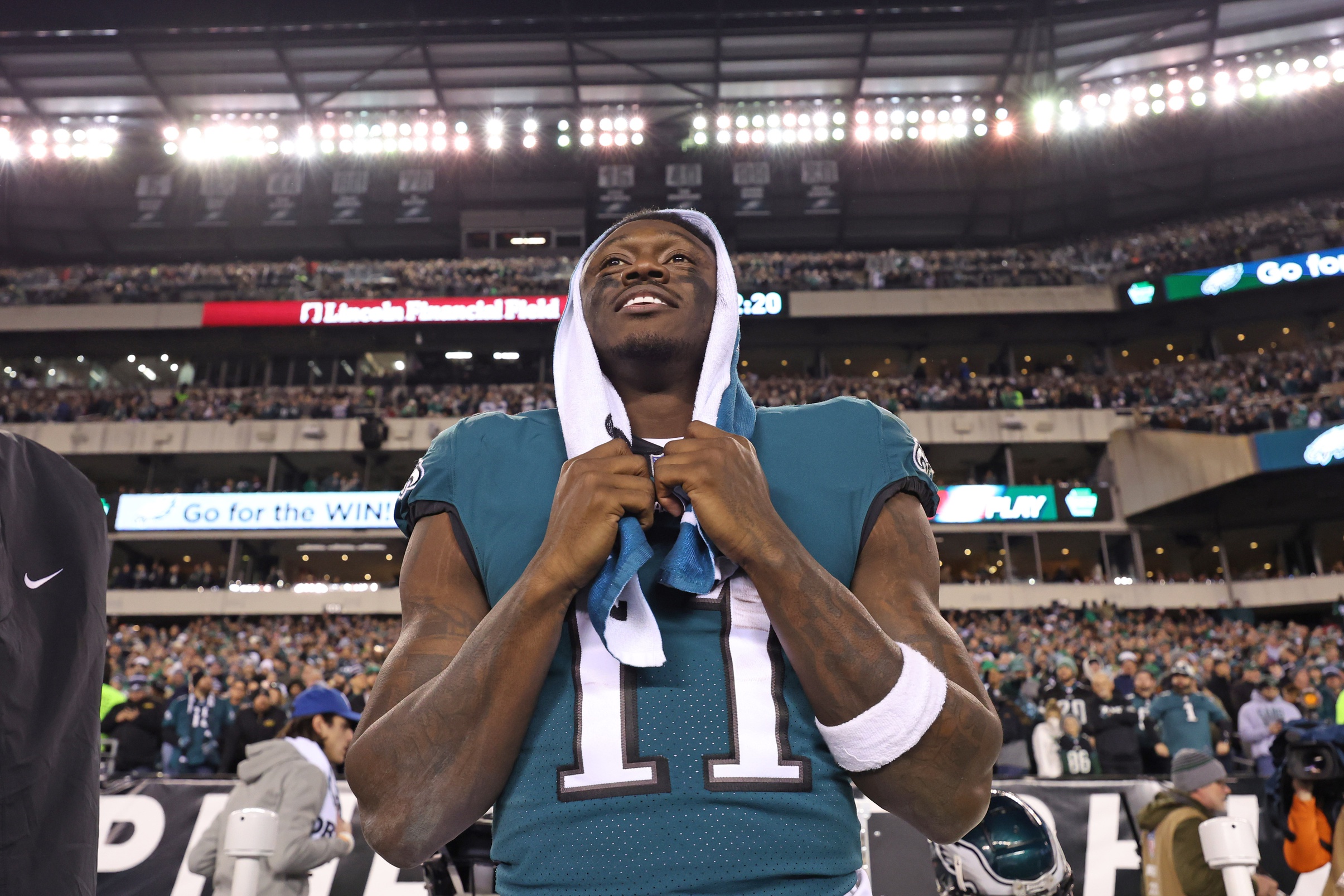 Super Bowl first touchdown prop predictions AJ Brown Philadelphia Eagles