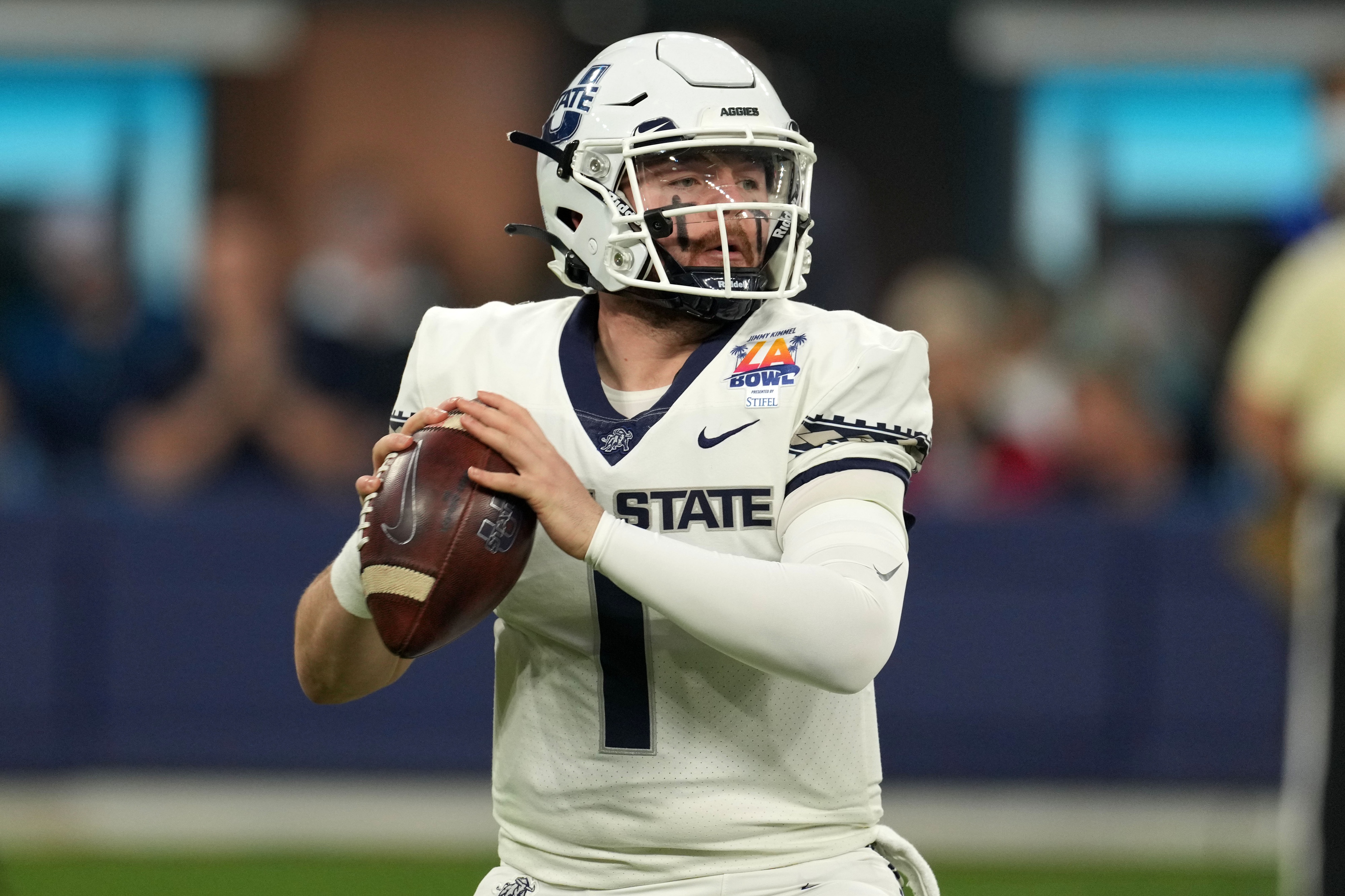 Utah State Aggies football predictions Logan Bonner