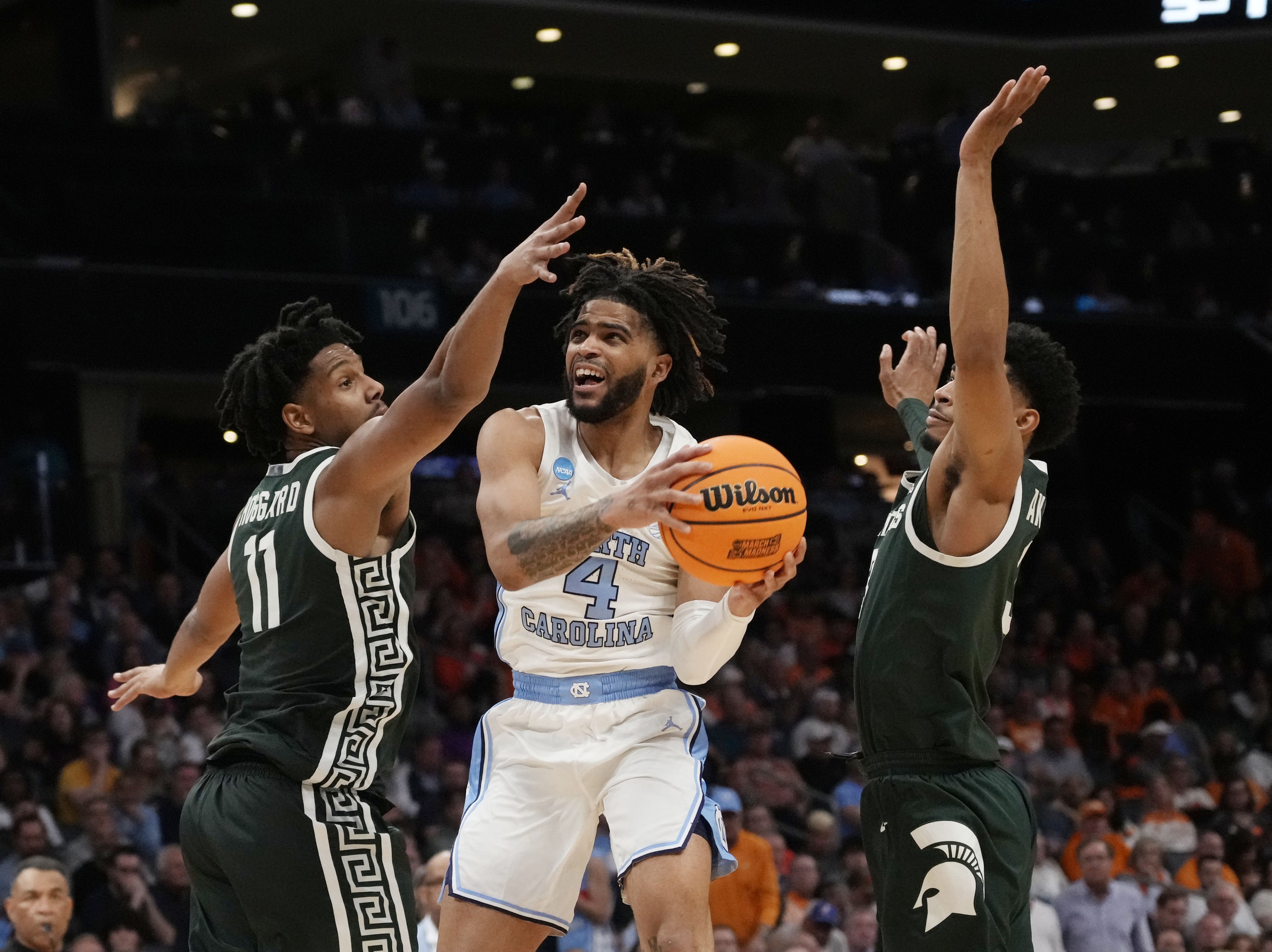 Vulnerable No. 1 seeds in the Sweet 16 RJ Davis UNC Tar Heels