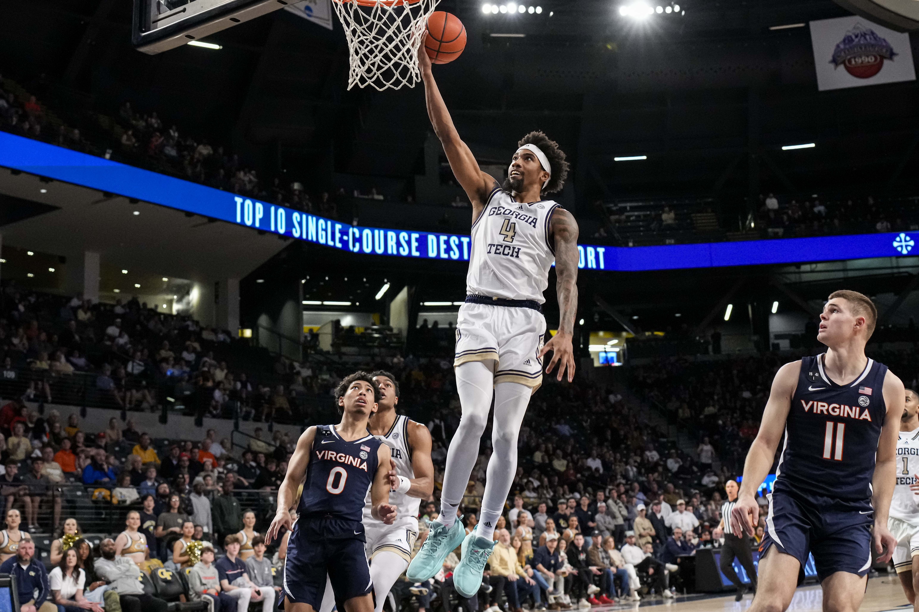 college basketball picks Javon Franklin Georgia Tech Yellow Jackets predictions best bet odds