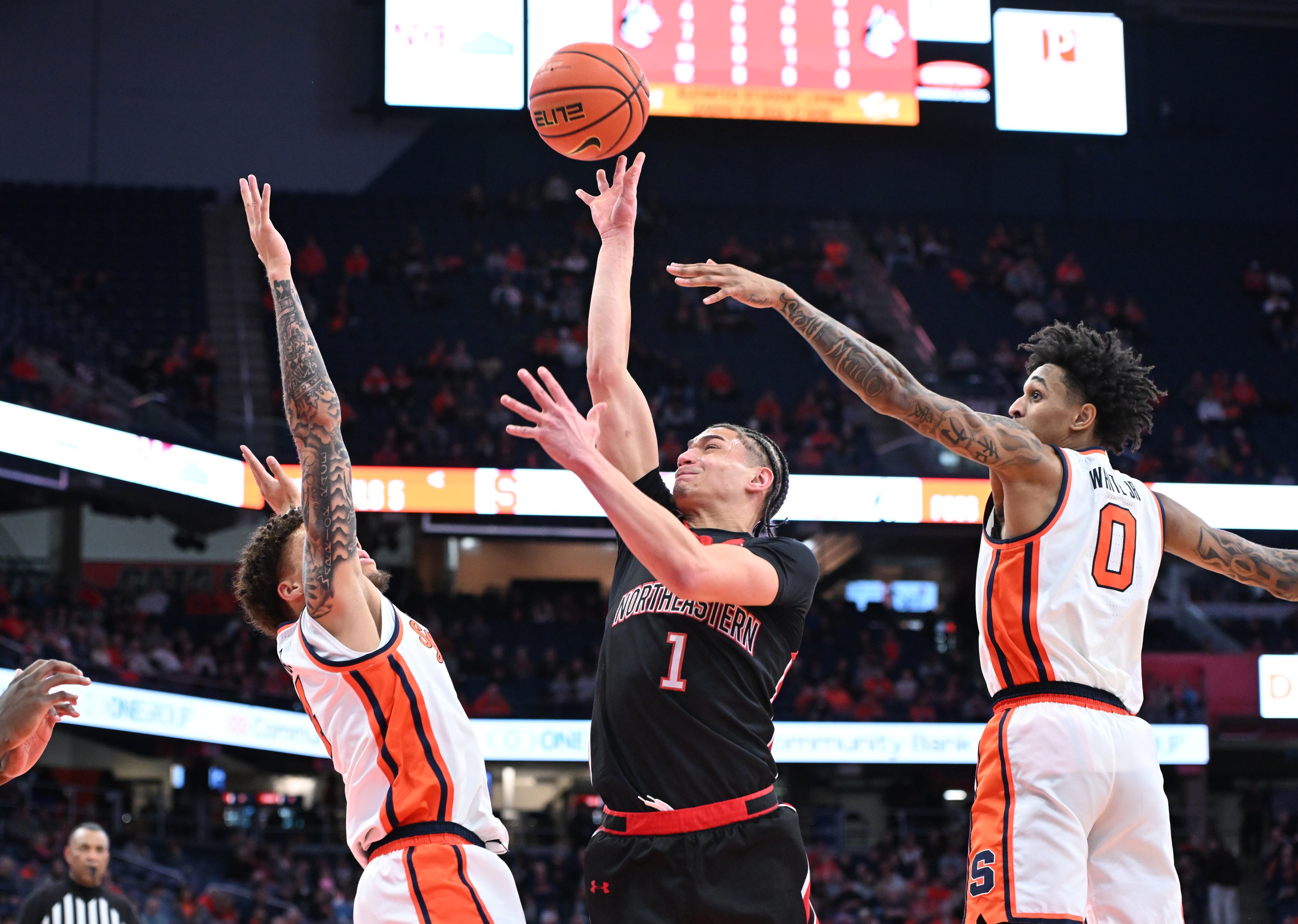 college basketball picks Xavier Abreu Northeastern Huskies predictions best bet odds