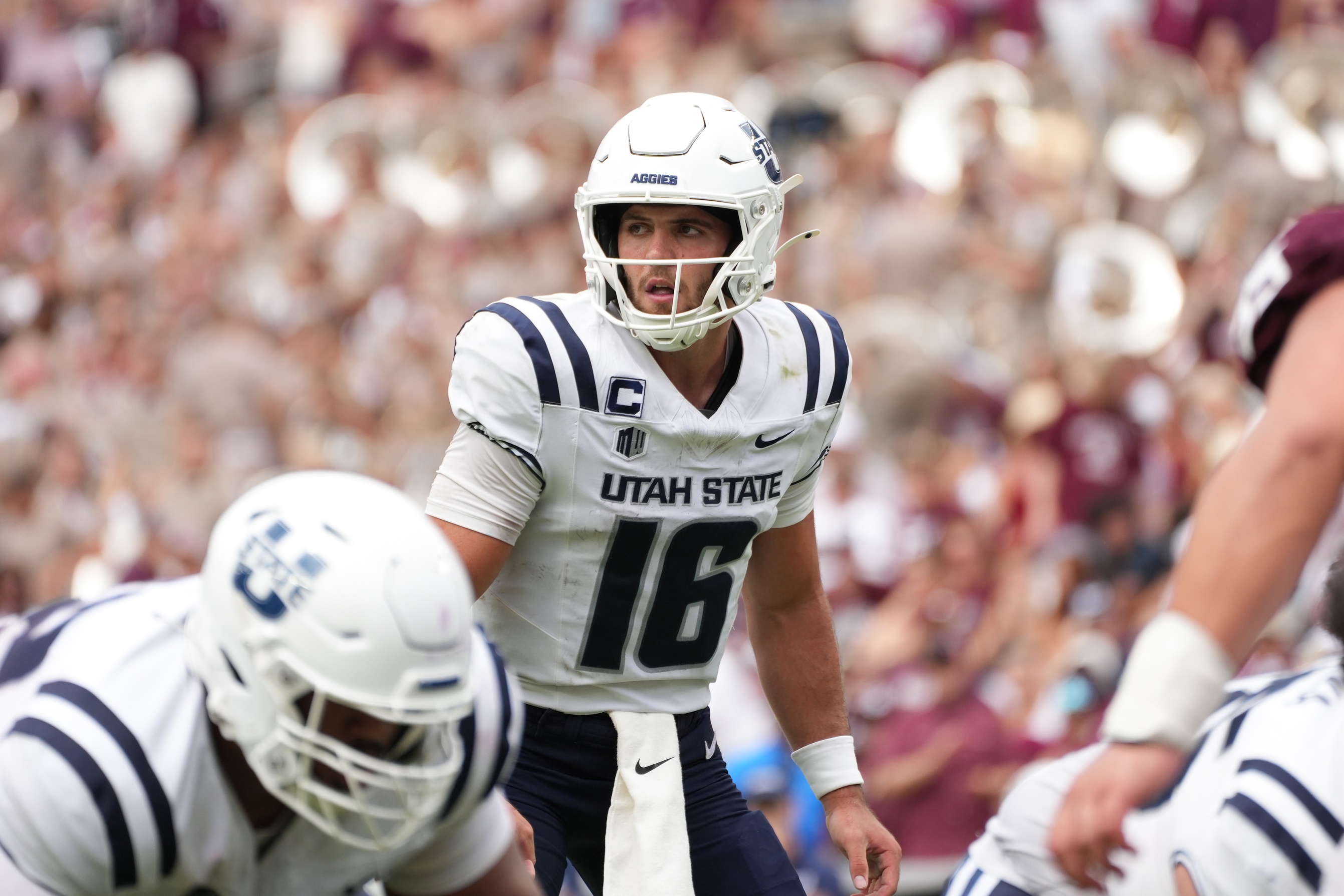 college football picks Bryson Barnes Utah State Aggies predictions best bet odds