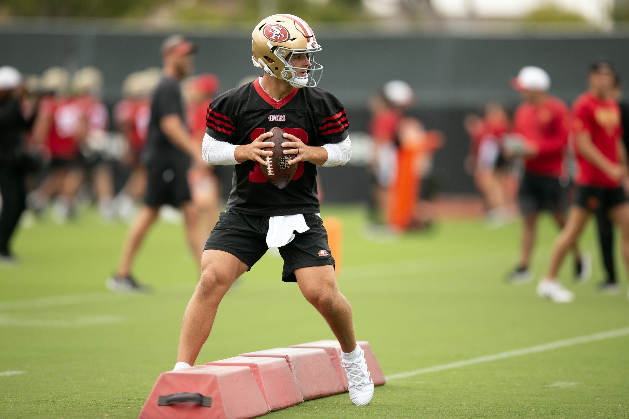 San Francisco 49ers season win total picks Brock Purdy