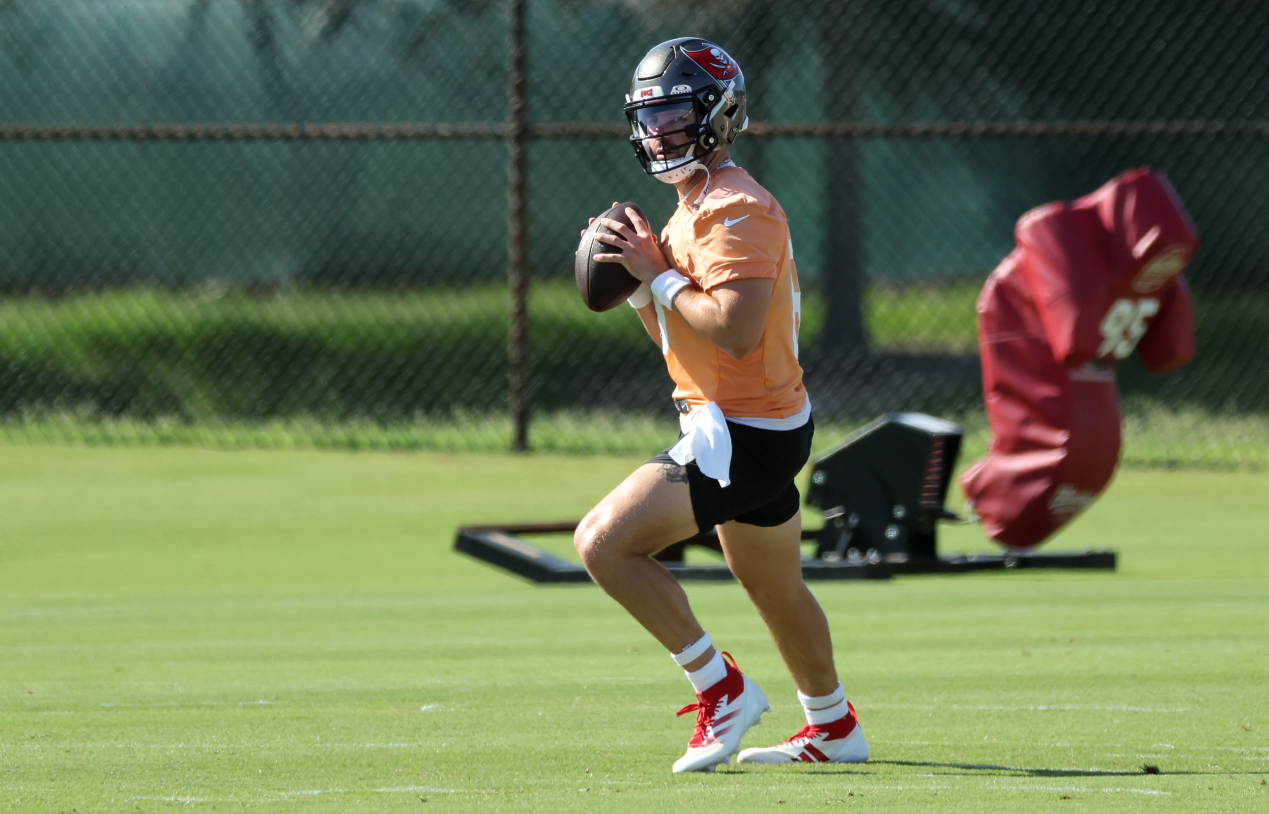Tampa Bay Buccaneers season win total picks Baker Mayfield