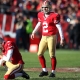 San Francisco 49ers kicker David Akers
