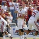 Sam Bradford (14) of the Oklahoma Sooners