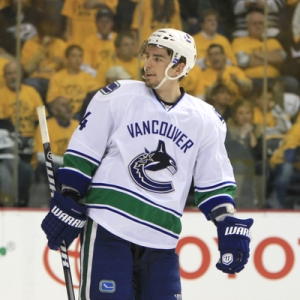 Vancouver Canucks left wing Alex Burrows