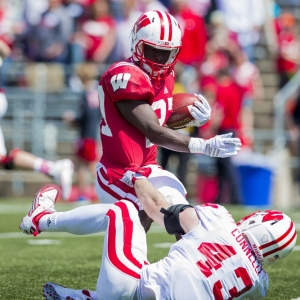 Wisconsin Badgers running back Bradrick Shaw