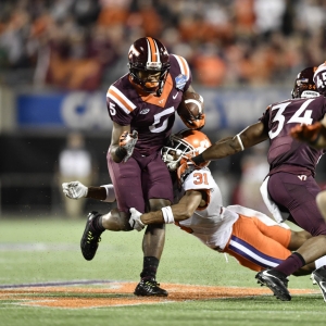 Virginia Tech University wide receiver Cam Phillips