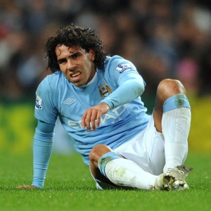 Carlos Tevez of Manchester City